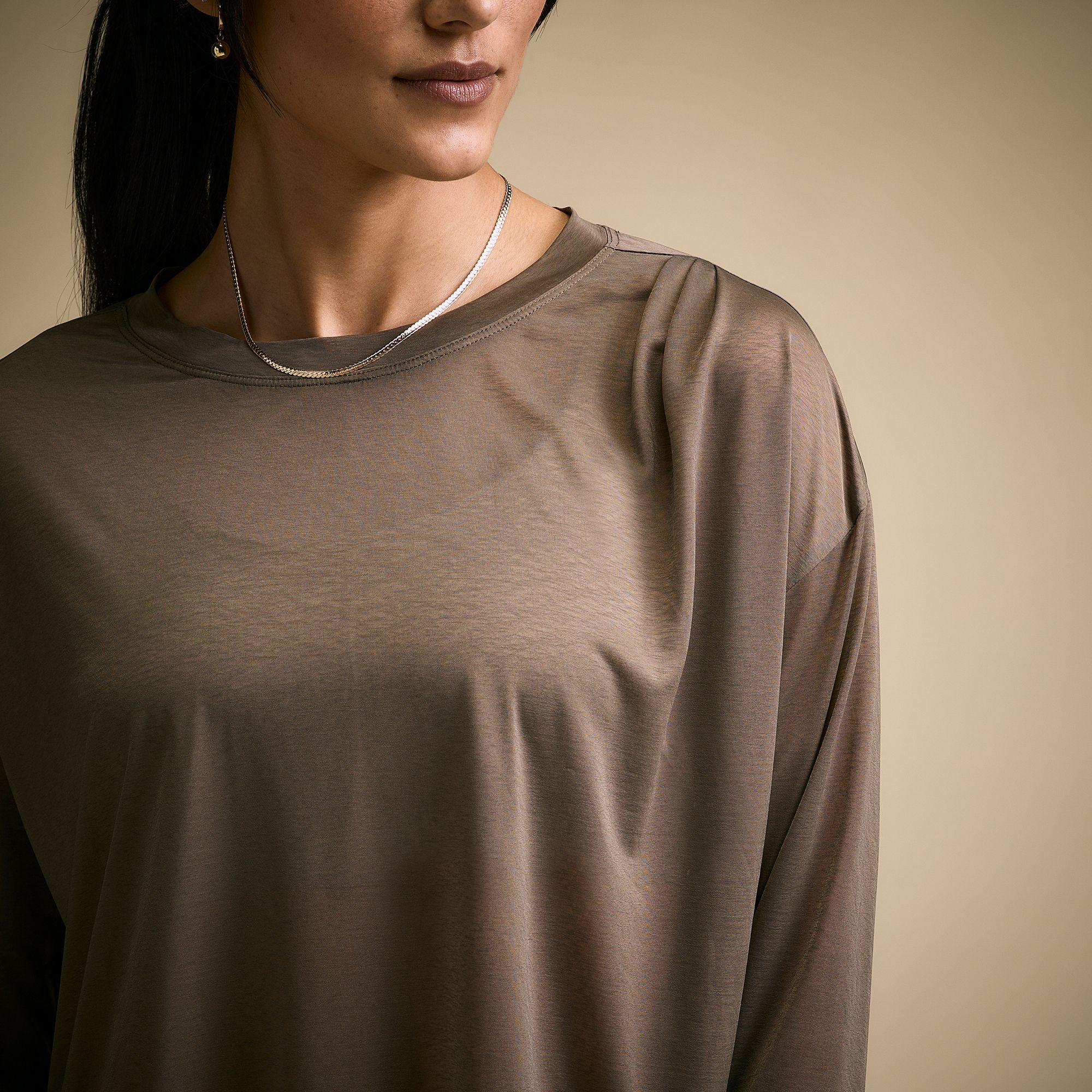 CALIA Women's Exhale Long Sleeve Pleated Shirt product image