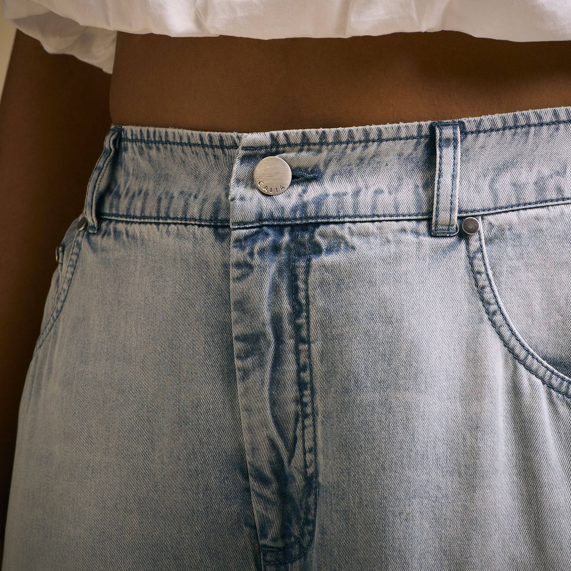 CALIA Women's Chambray Relaxed Barrel Pant product image