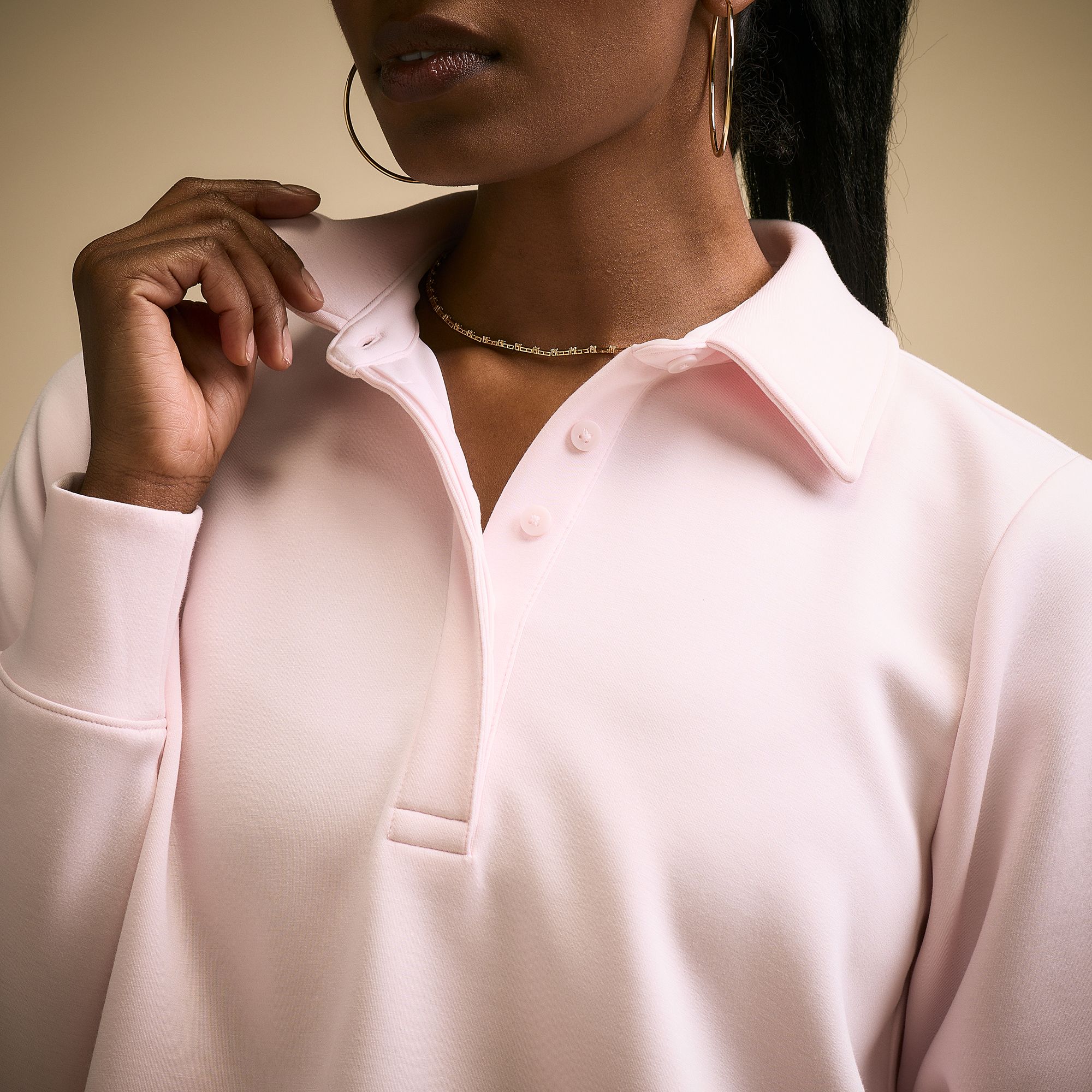CALIA Women's Sandwash Henley Top product image