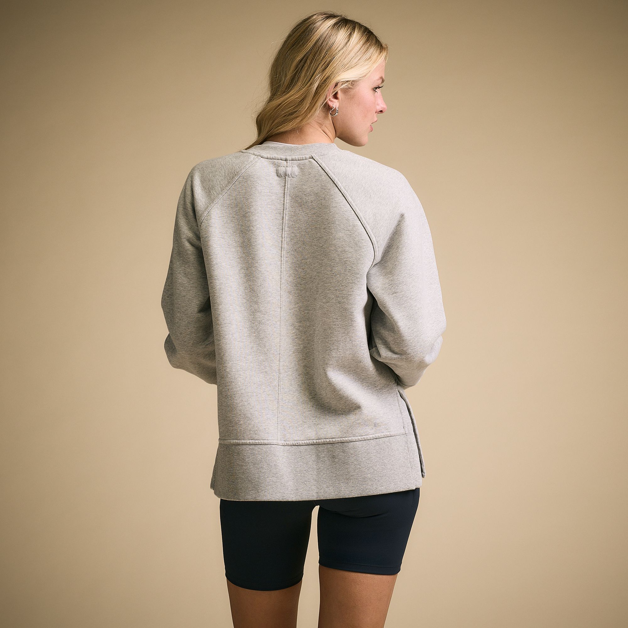 CALIA Women's Washed Cotton Fleece Crewneck product image