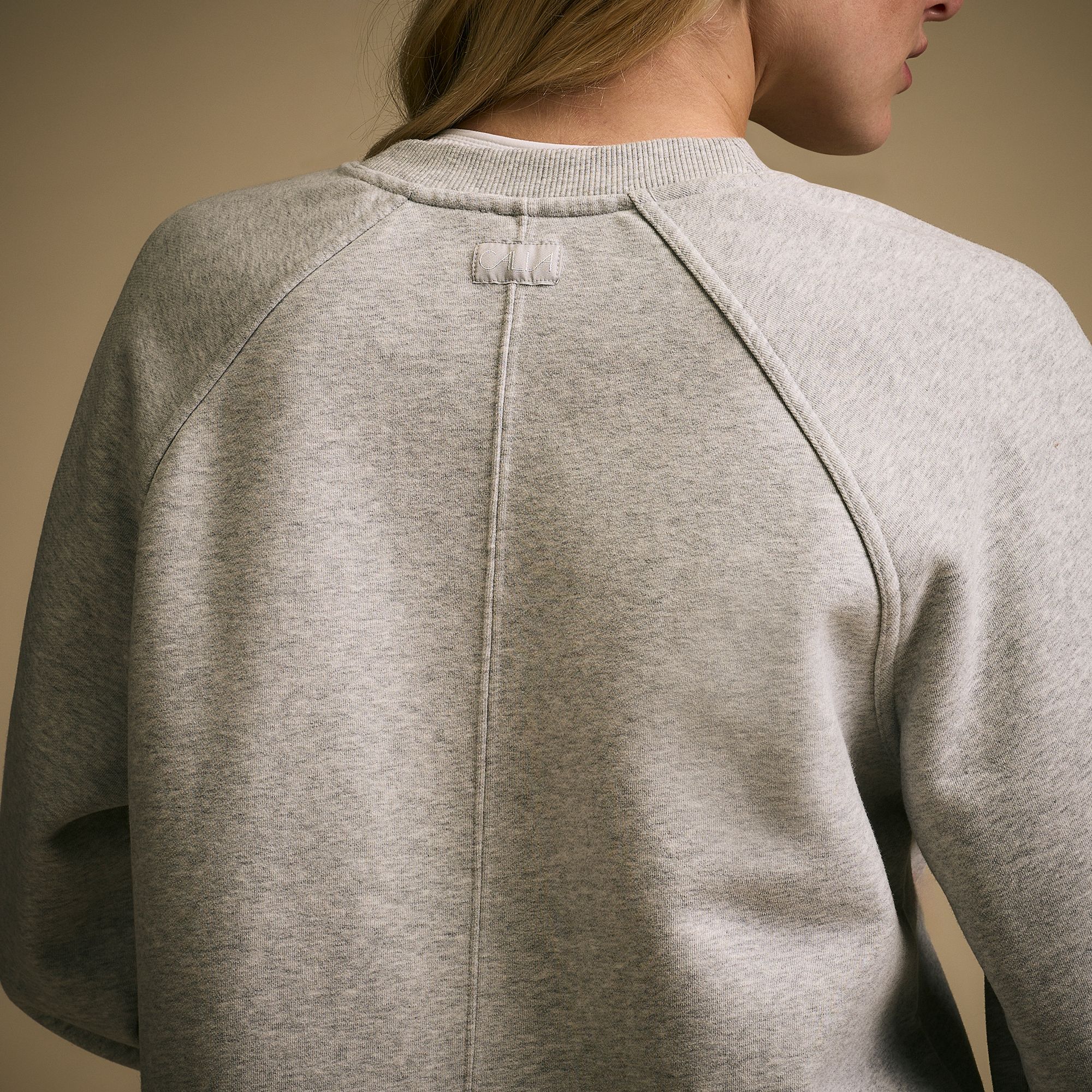 CALIA Women's Washed Cotton Fleece Crewneck product image