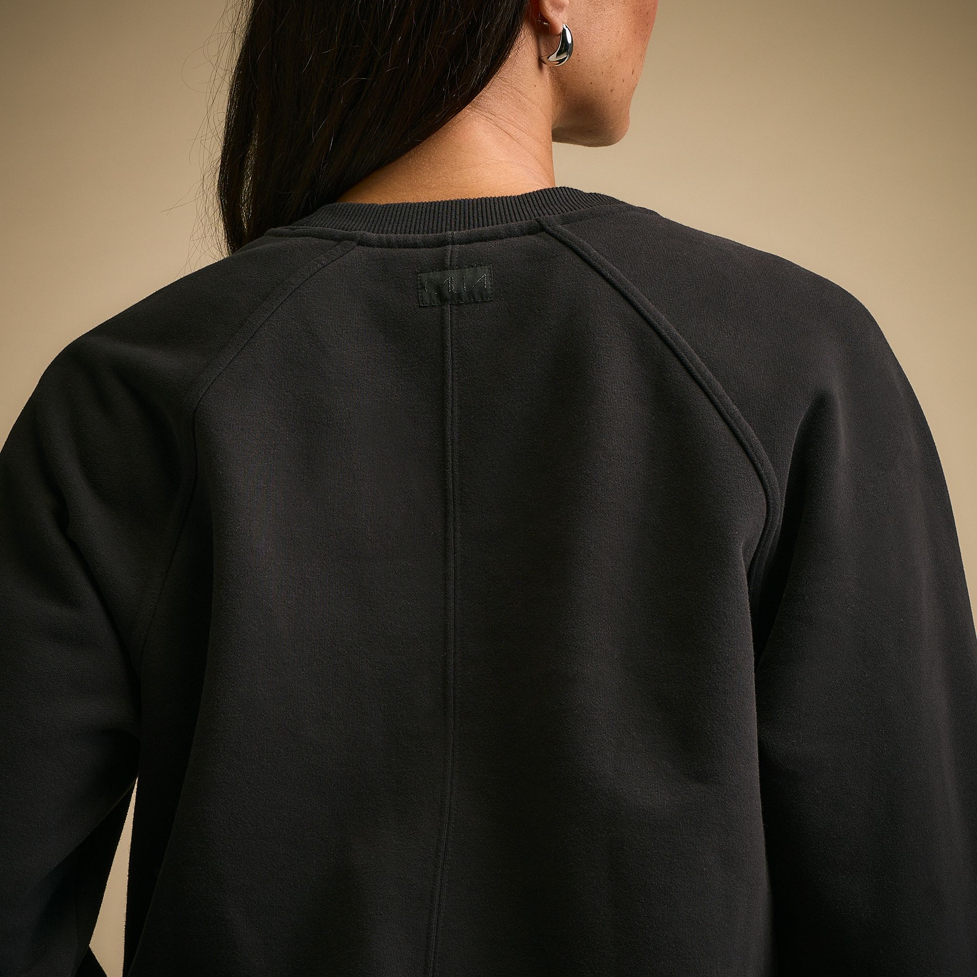 CALIA Women's Washed Cotton Fleece Crewneck product image