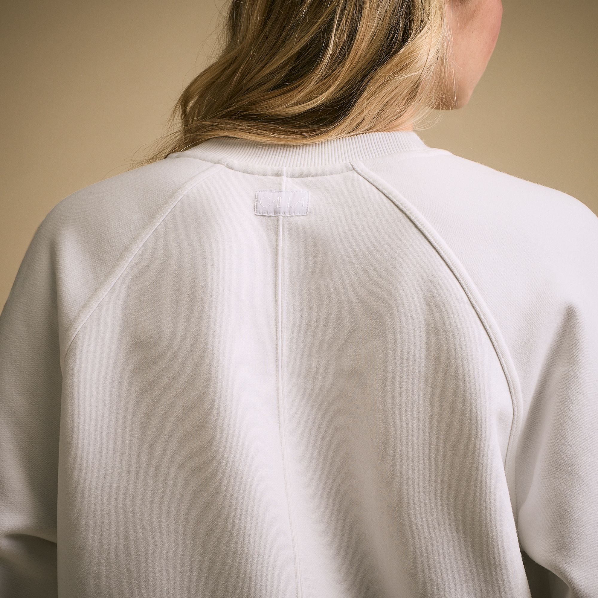 CALIA Women's Washed Cotton Fleece Crewneck product image