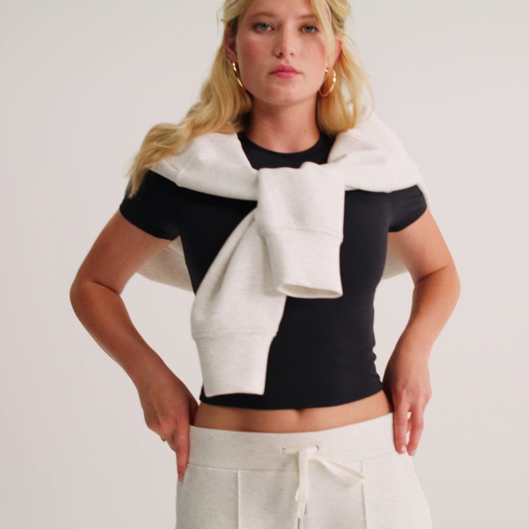 CALIA Women's Soft Scuba Wide Leg Pant