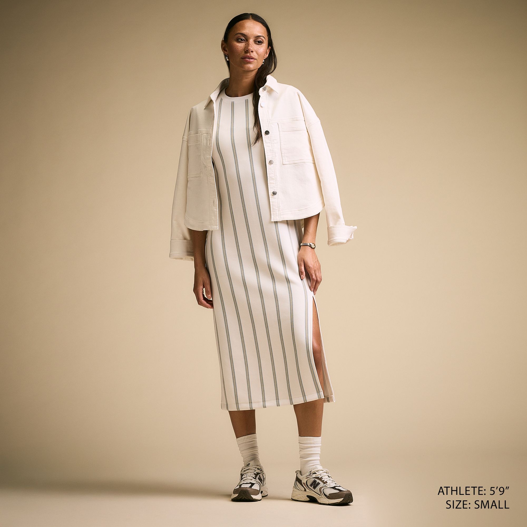 CALIA Women's Sandwash Paneled Midi Dress product image