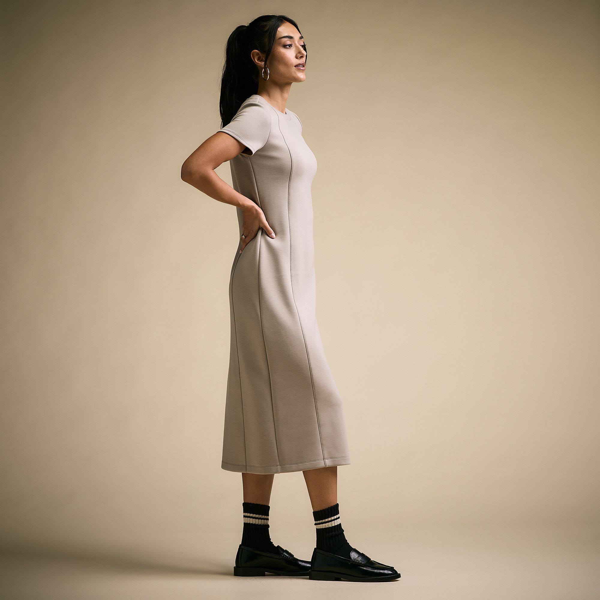 CALIA Women's Sandwash Paneled Midi Dress product image