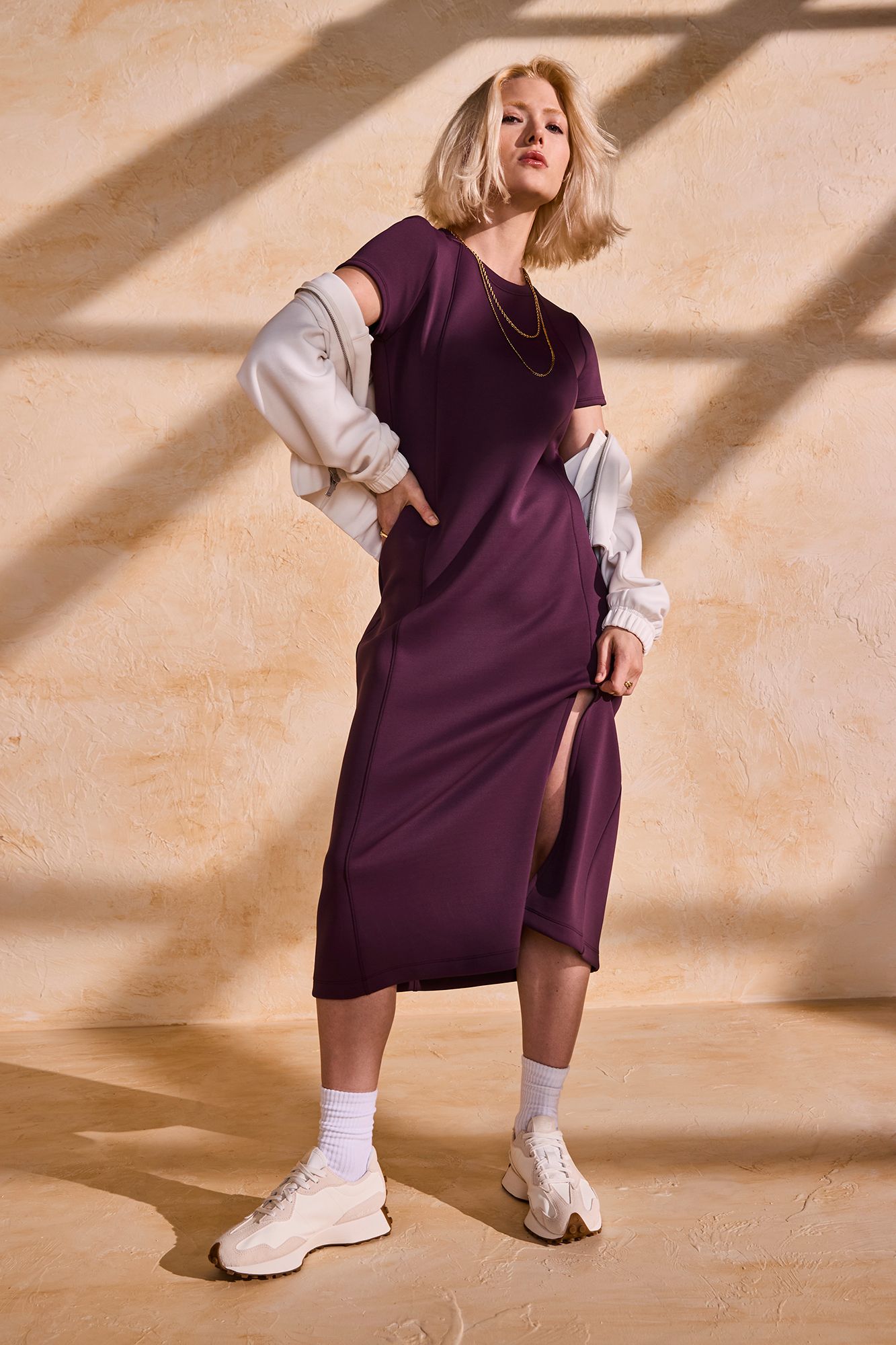 CALIA Women's Sandwash Paneled Midi Dress product image