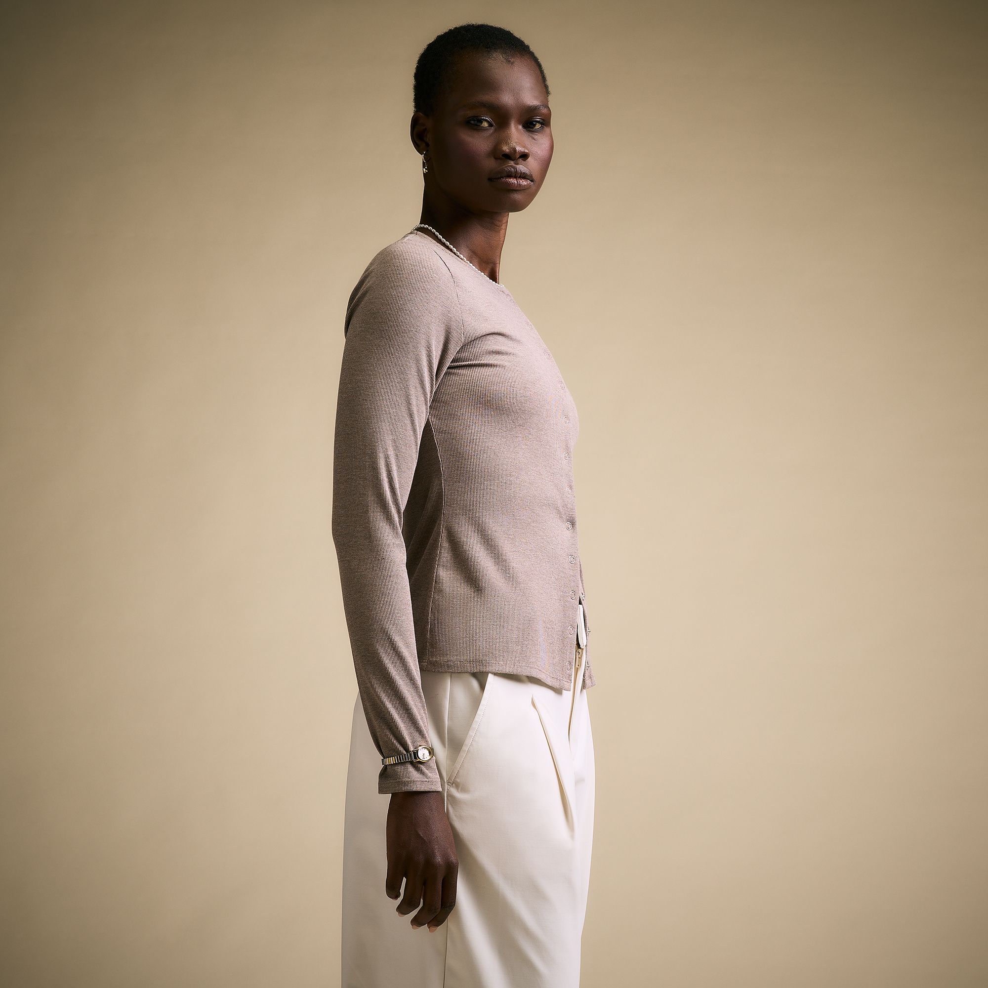 CALIA Women's Everyday Rib Snap Cardigan product image