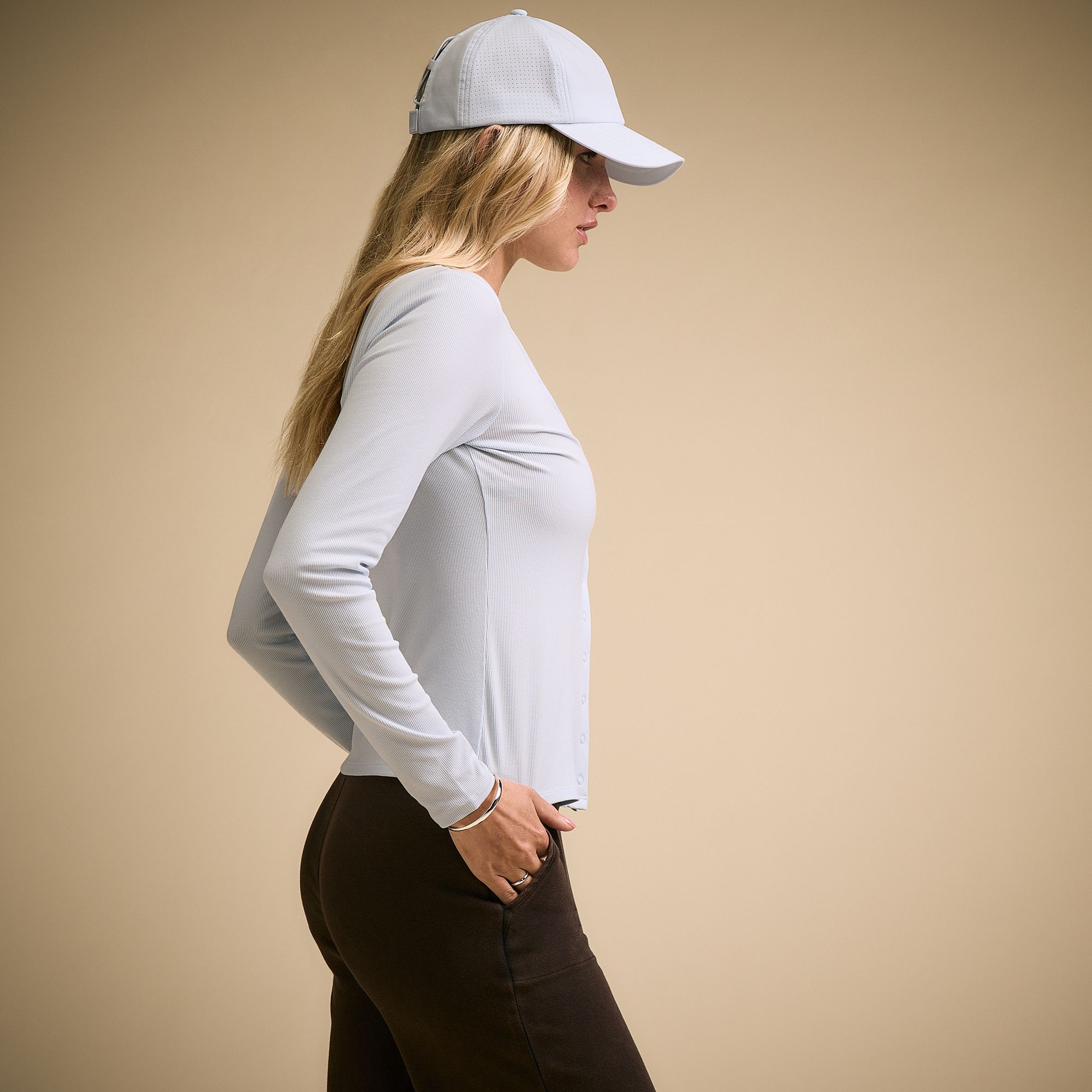 CALIA Women's Everyday Rib Snap Cardigan product image