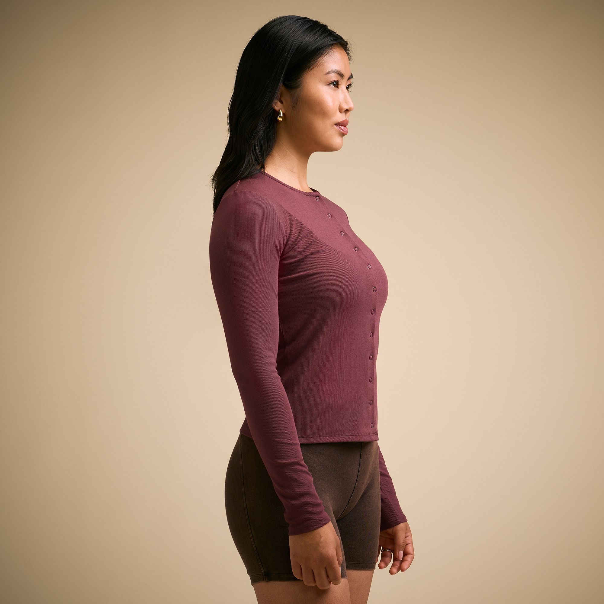 CALIA Women's Everyday Rib Snap Cardigan product image