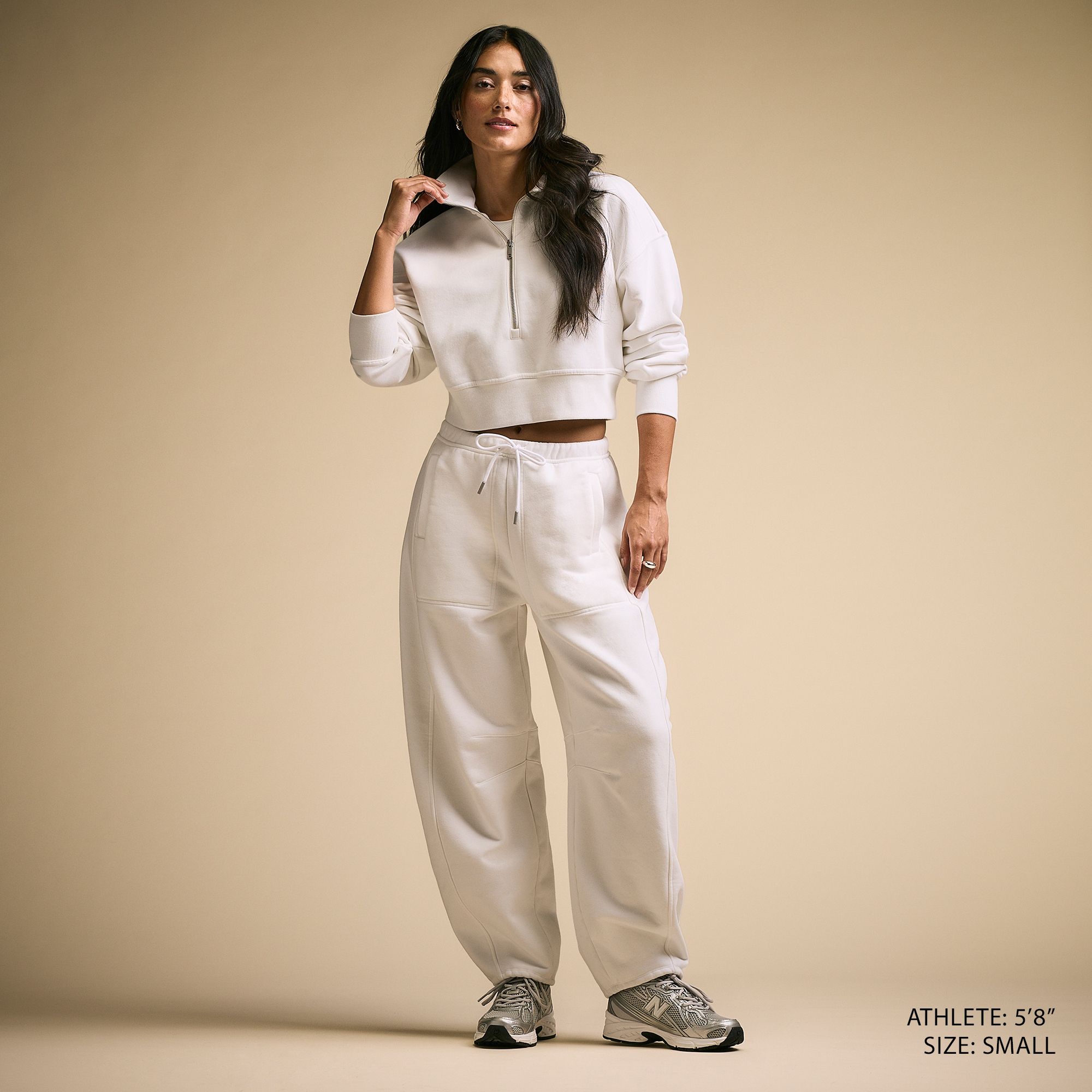 CALIA Women's Washed Cotton Fleece Barrel Sweatpant product image