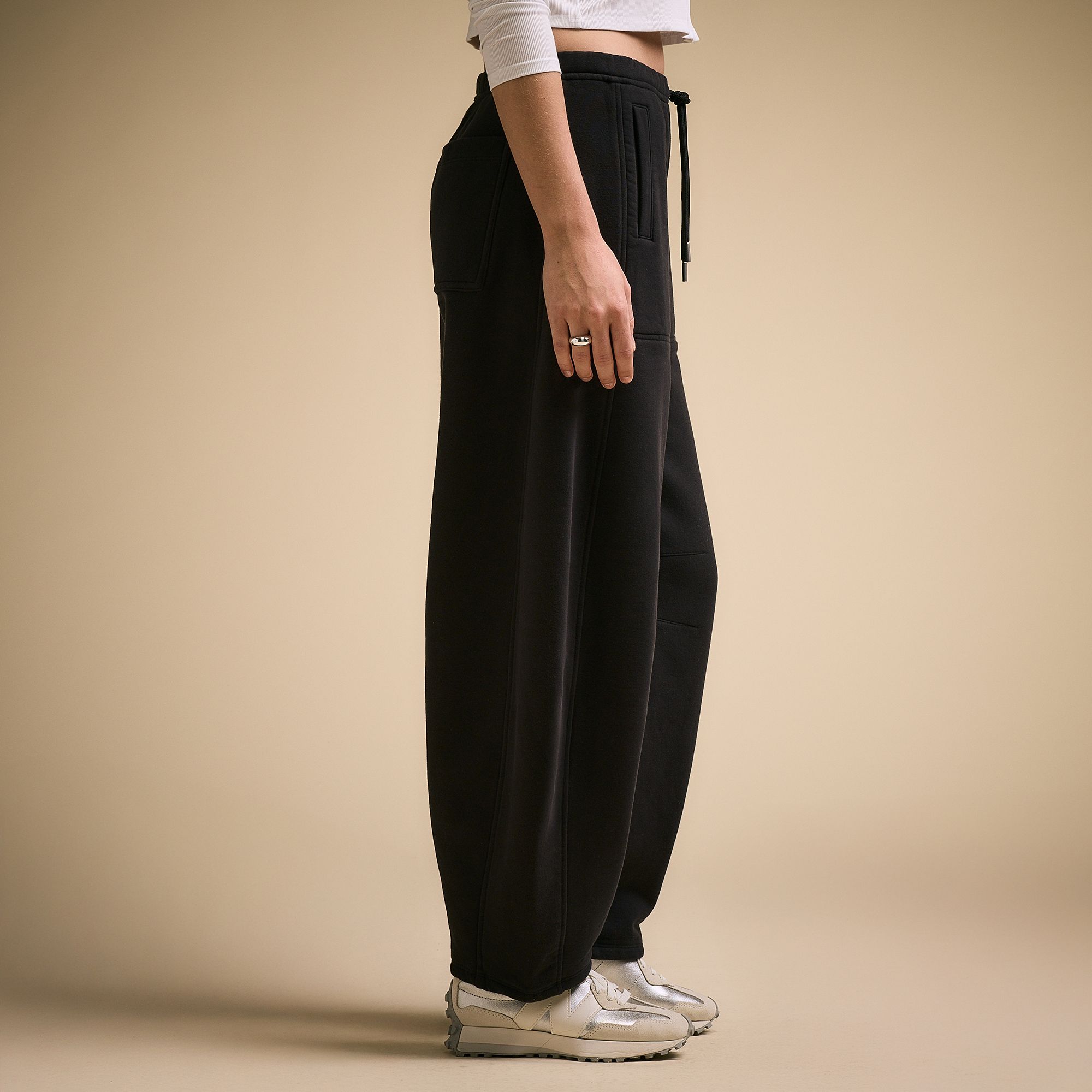 CALIA Women's Washed Cotton Fleece Barrel Sweatpant product image