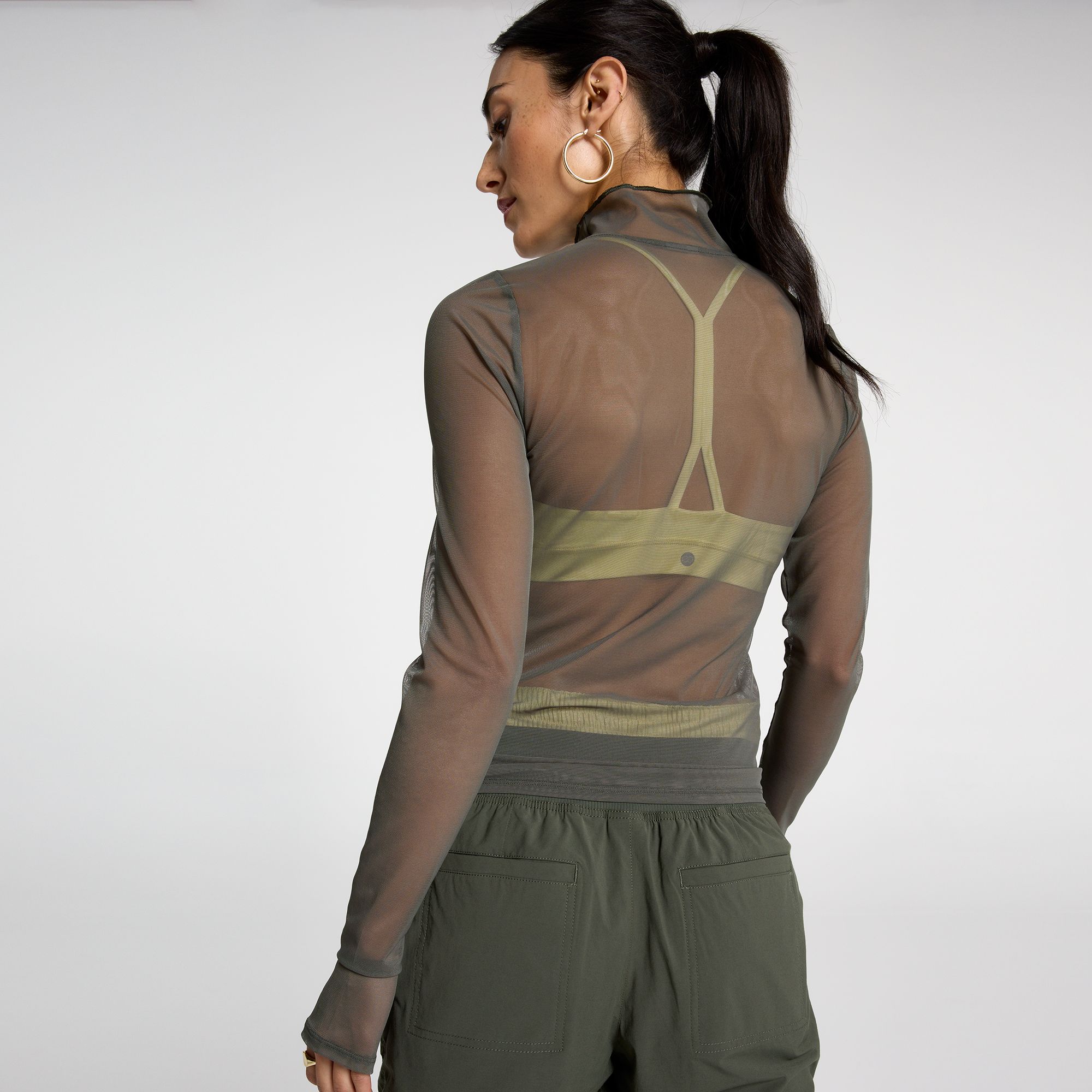 CALIA Women's Draped Funnel Long Sleeve Tee product image