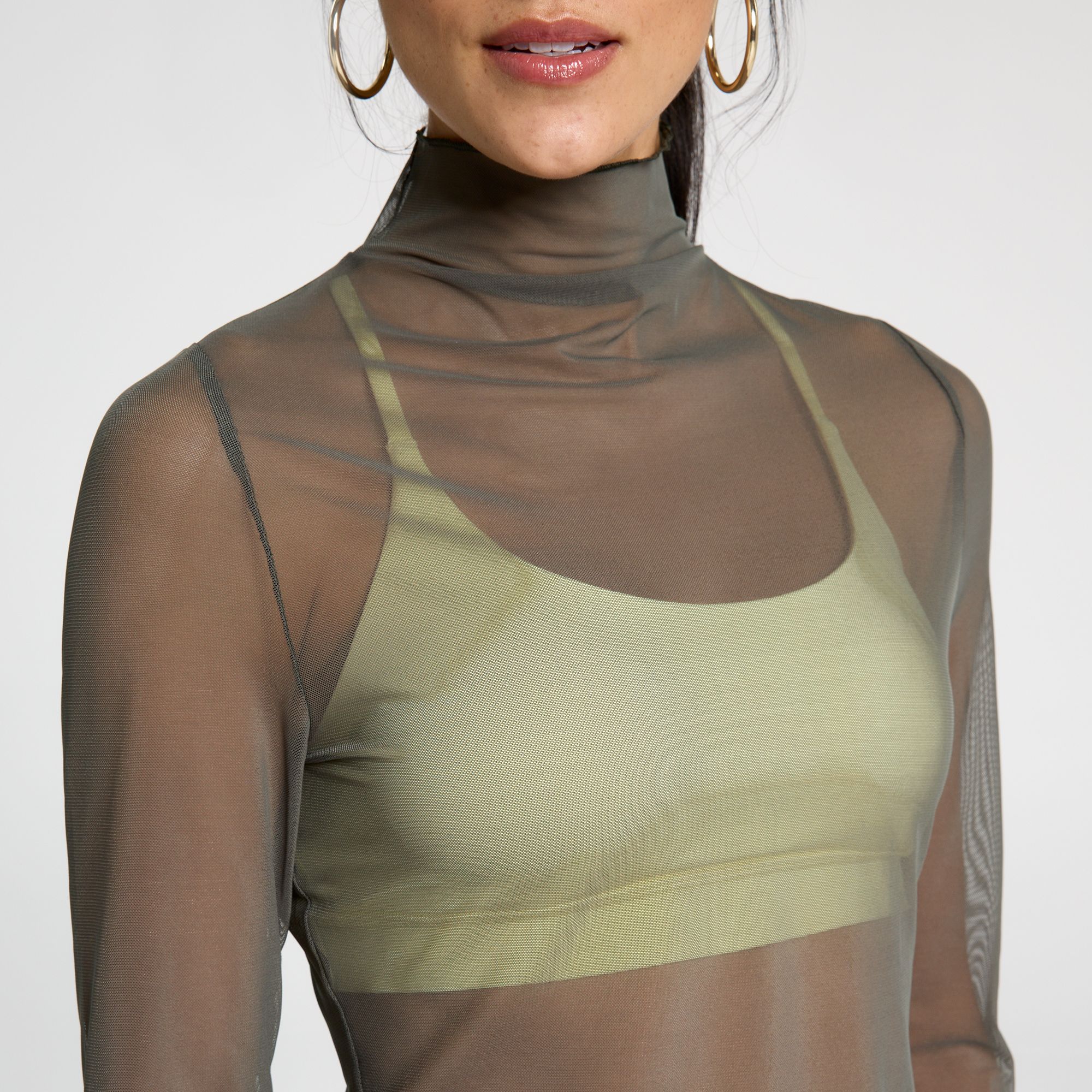 CALIA Women's Draped Funnel Long Sleeve Tee product image
