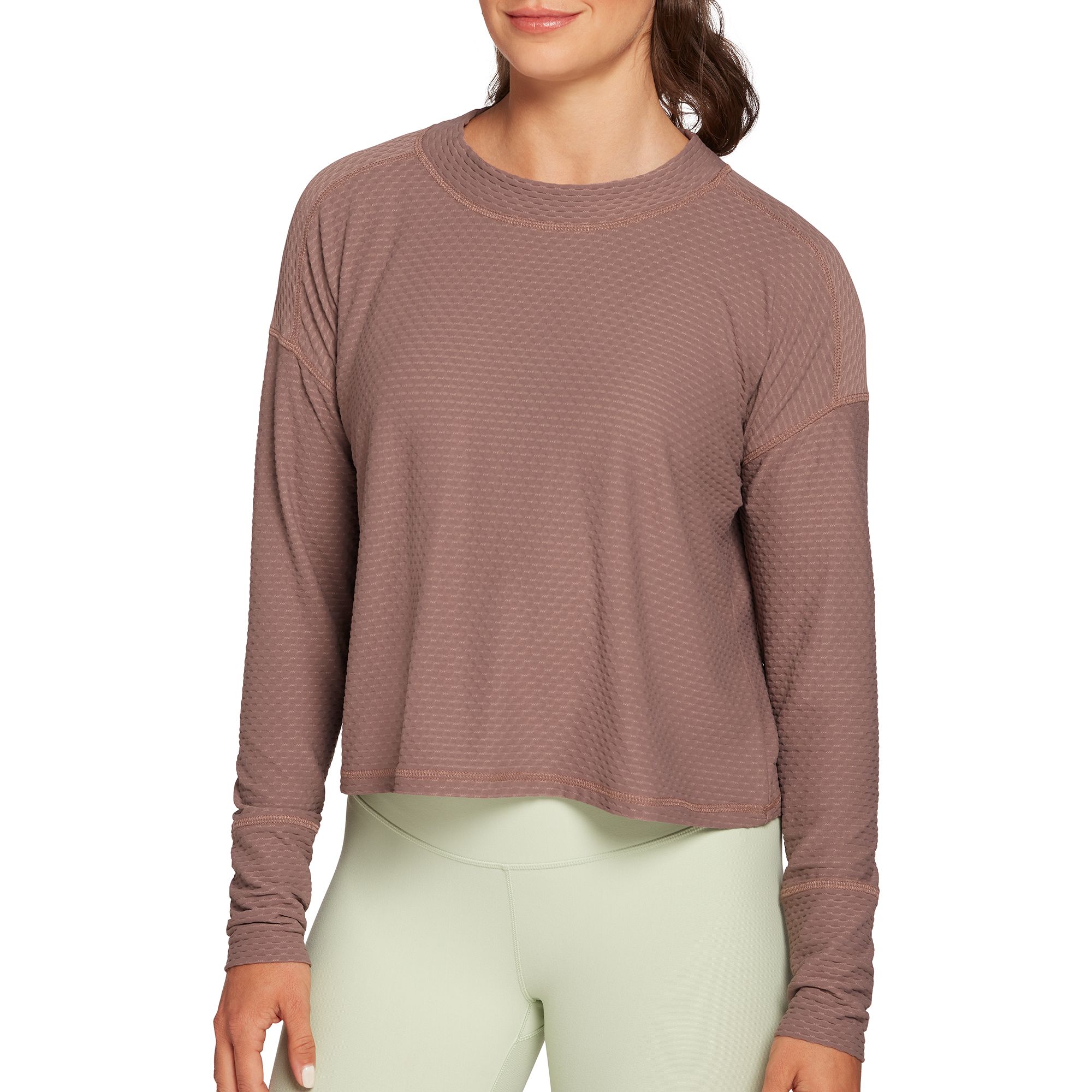 CALIA Women's Diamond Mesh Long Sleeve Shirt product image