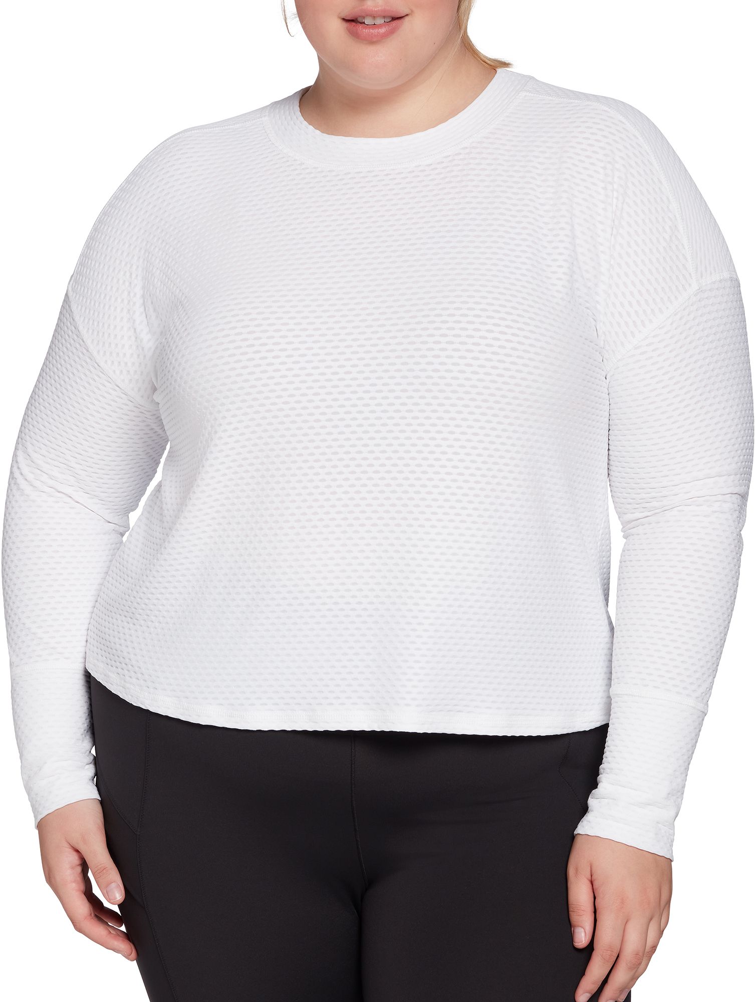 CALIA Women's Diamond Mesh Long Sleeve Shirt product image
