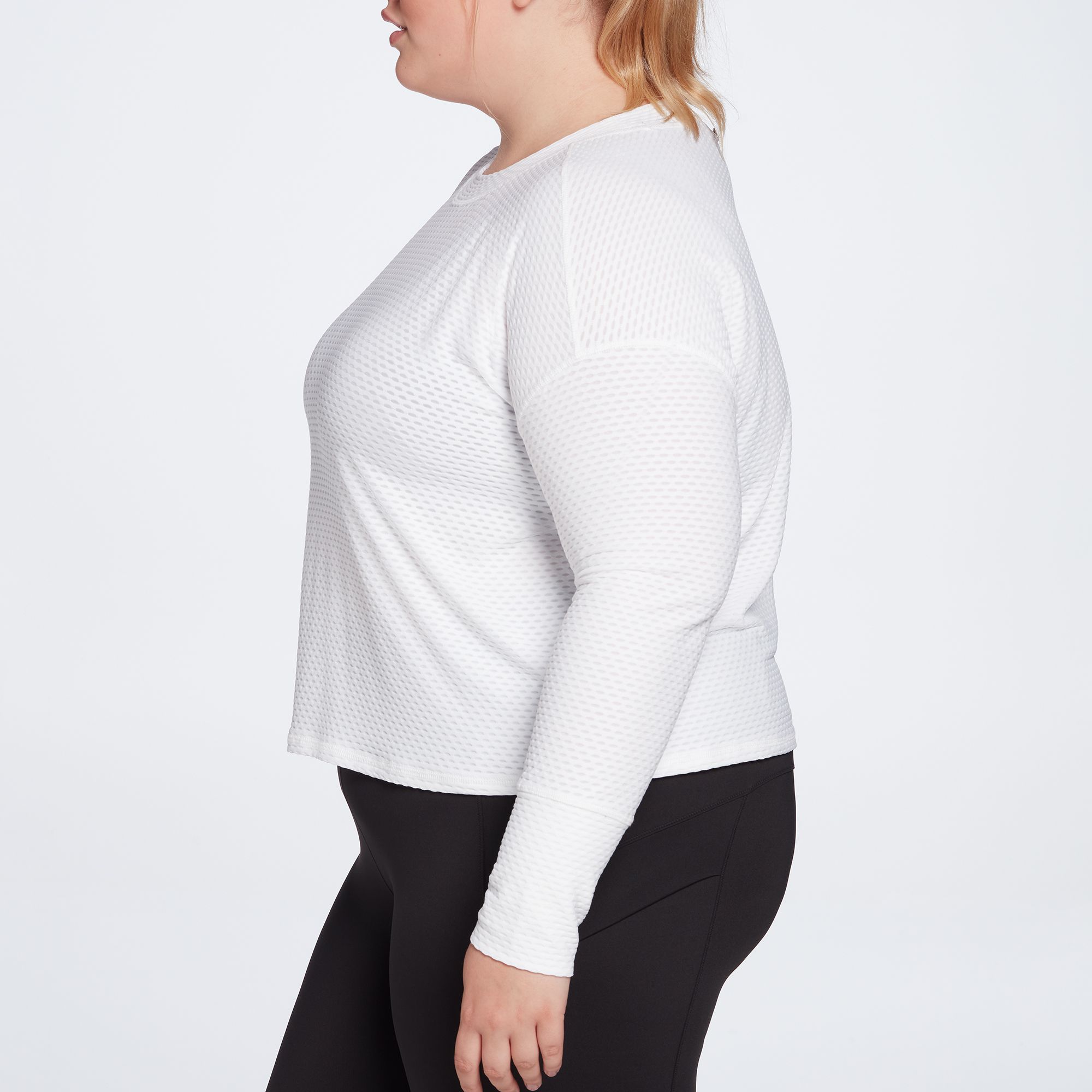 CALIA Women's Diamond Mesh Long Sleeve Shirt product image