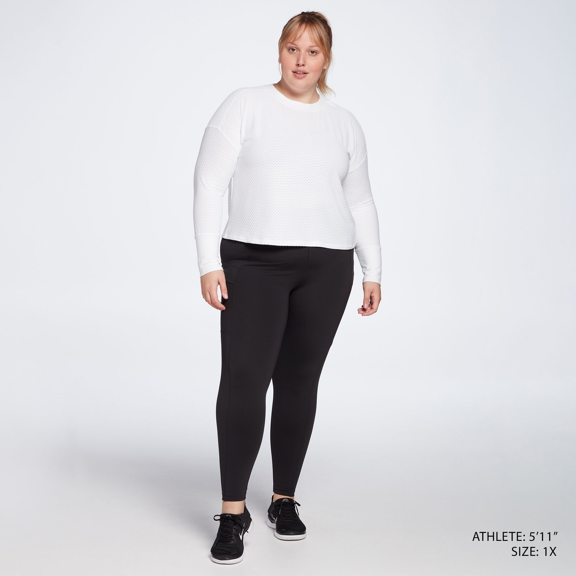 CALIA Women's Diamond Mesh Long Sleeve Shirt product image