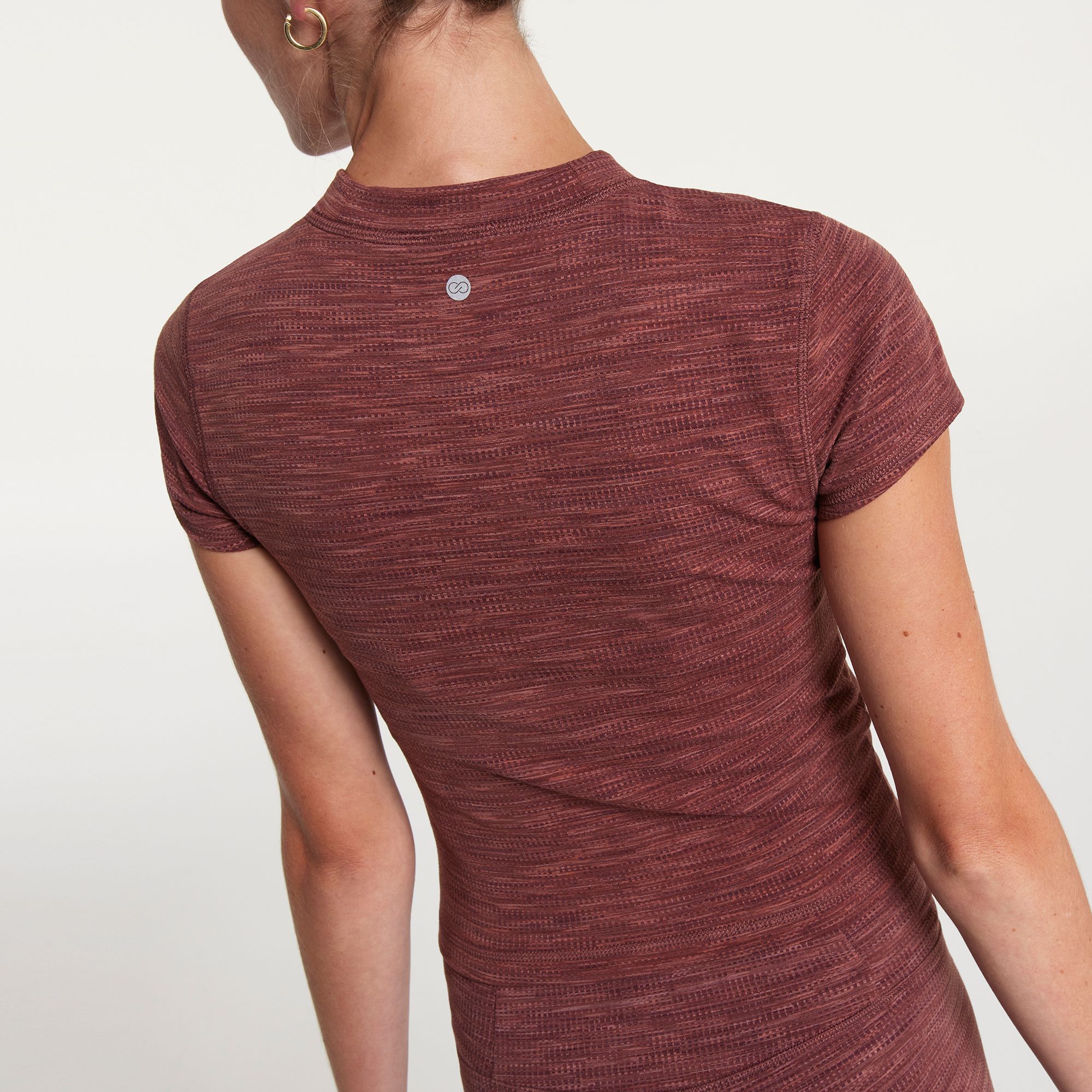 CALIA Women's Essential Cropped Jacquard Tee product image