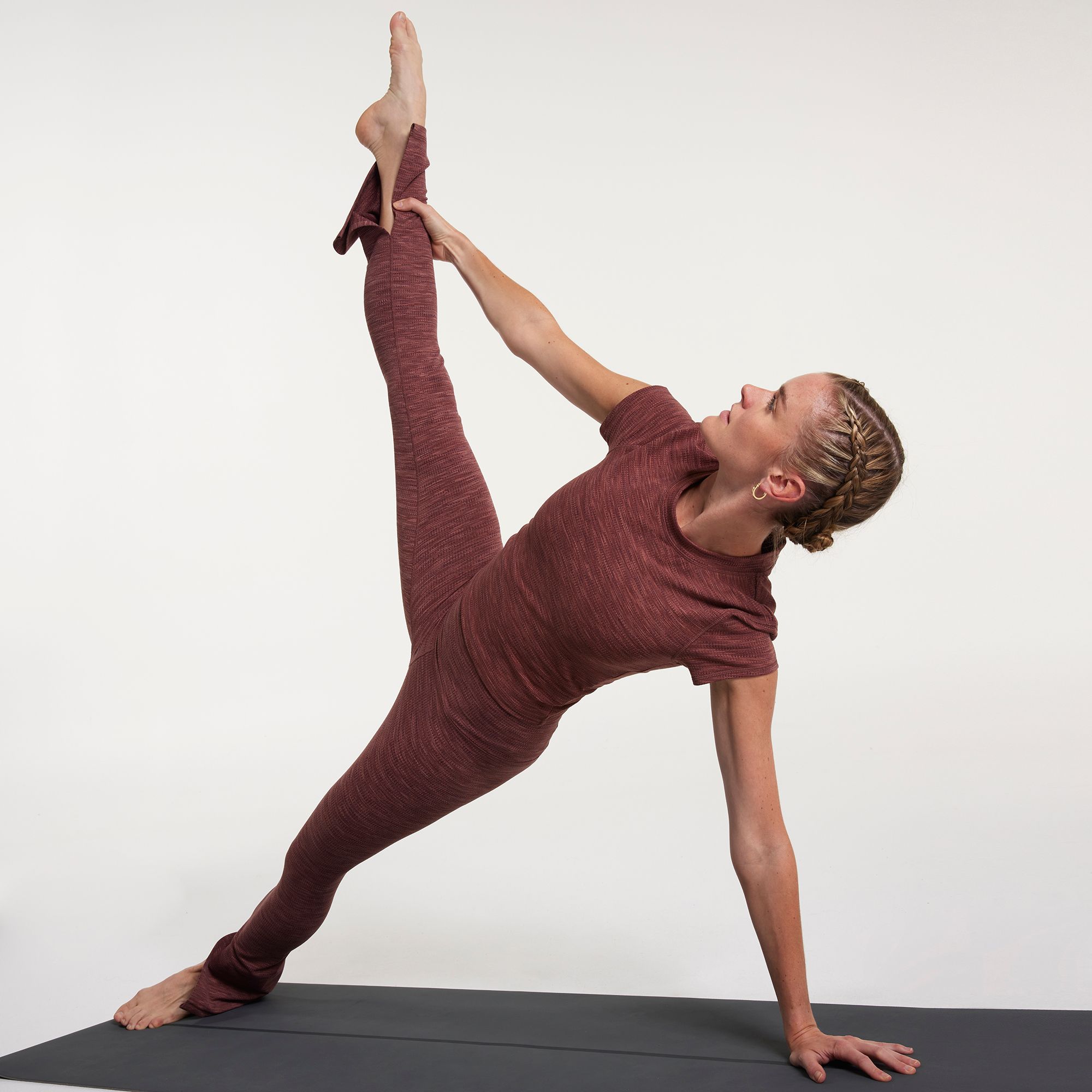 CALIA Women's Essential Cropped Jacquard Tee product image