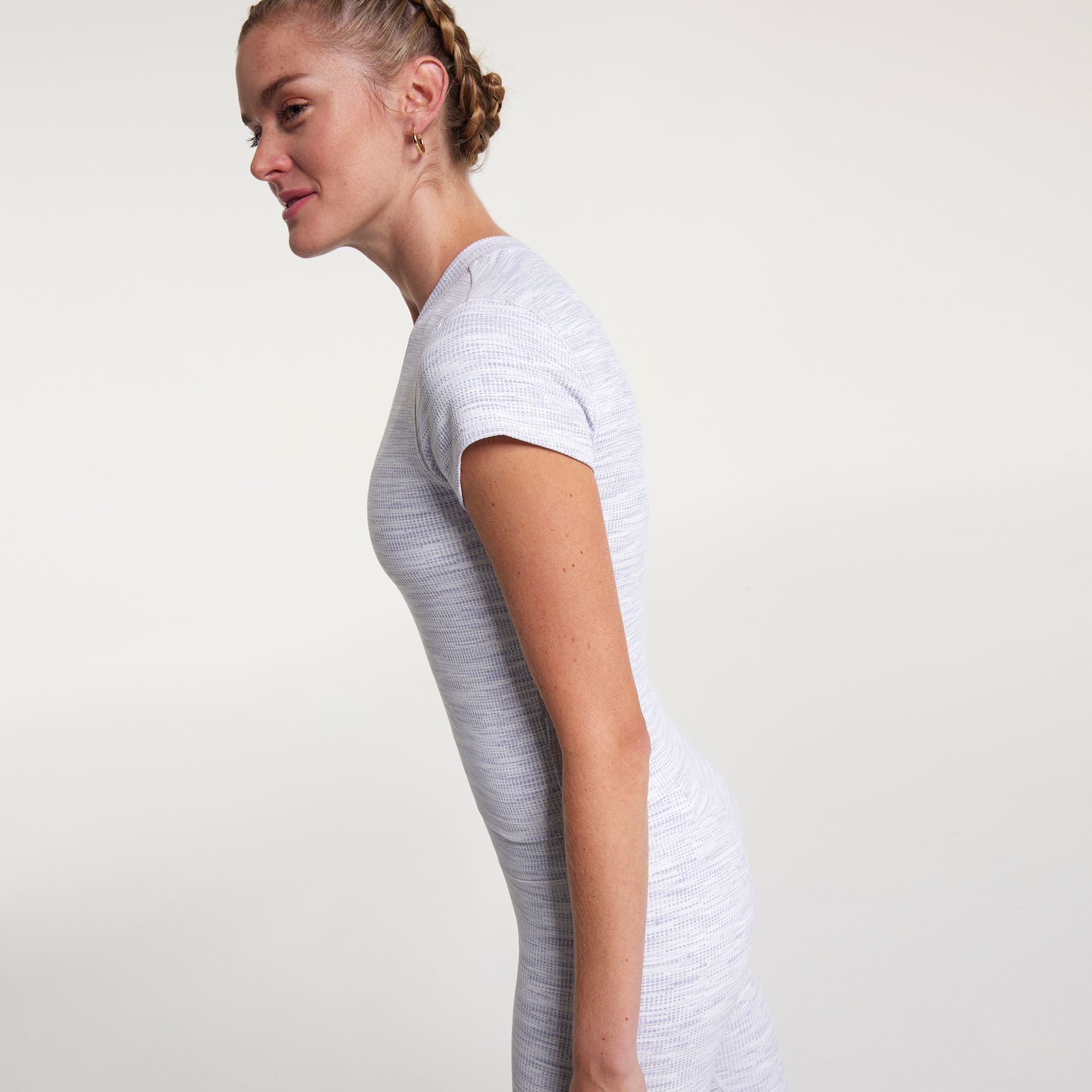 CALIA Women's Essential Cropped Jacquard Tee product image