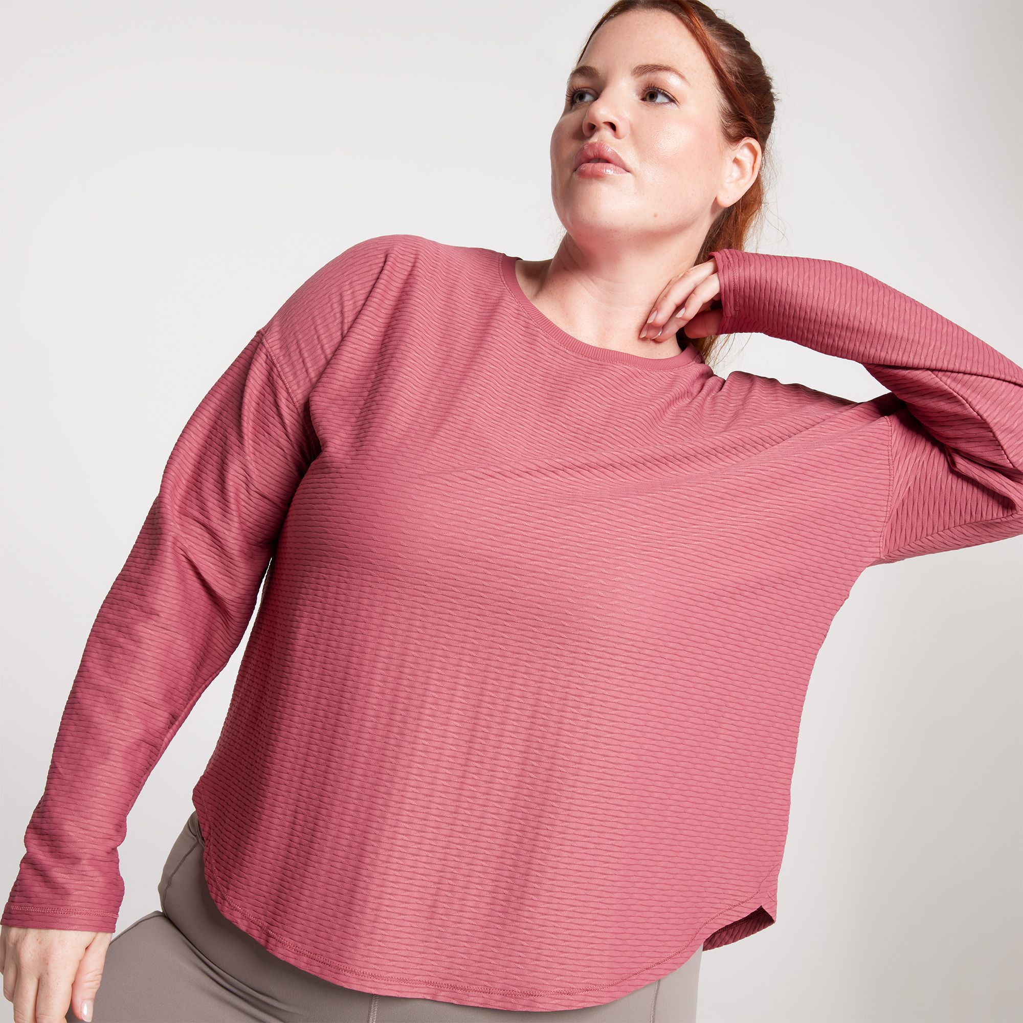 CALIA Women's Renew Twisted Mesh Long Sleeve Tee product image