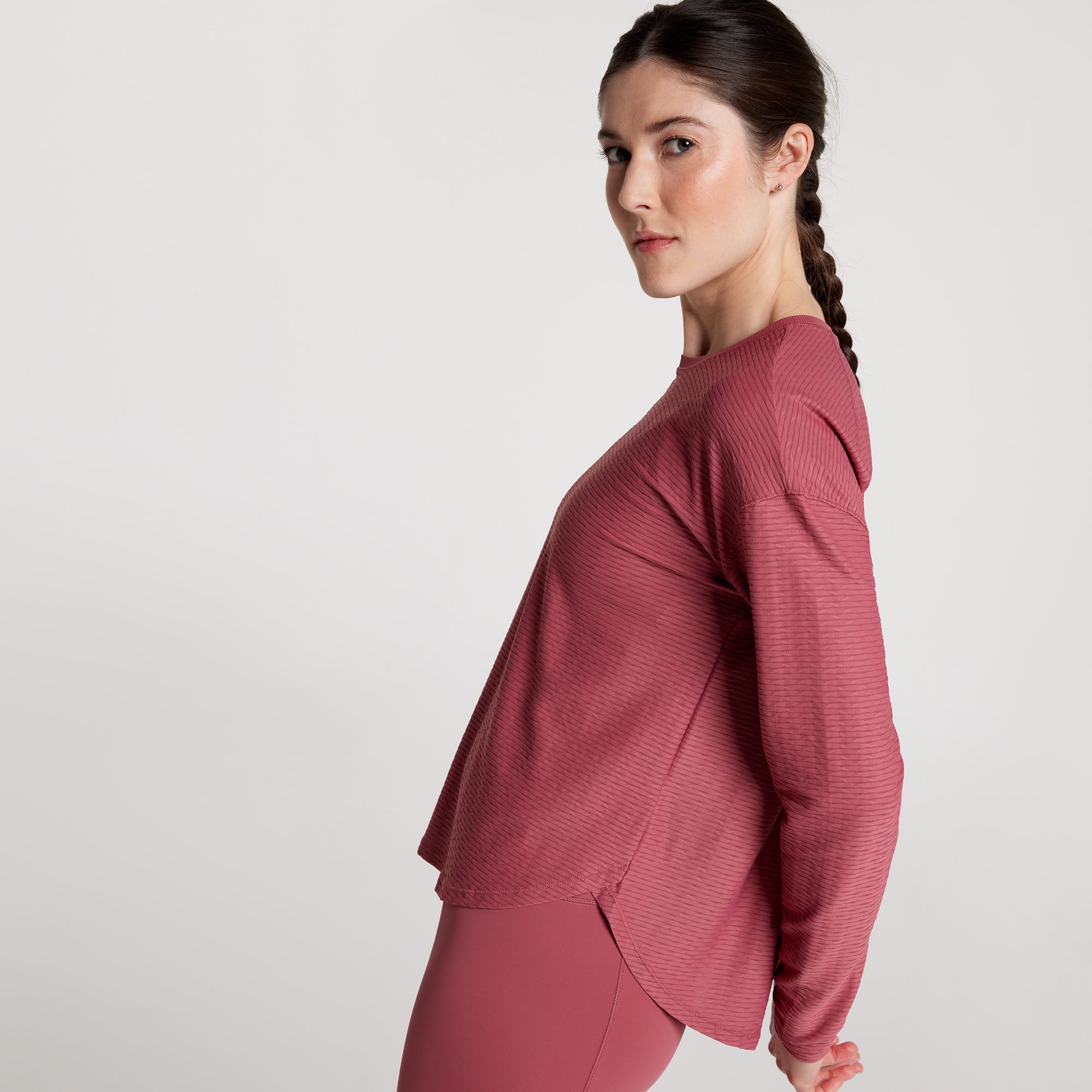 CALIA Women's Renew Twisted Mesh Long Sleeve Tee product image