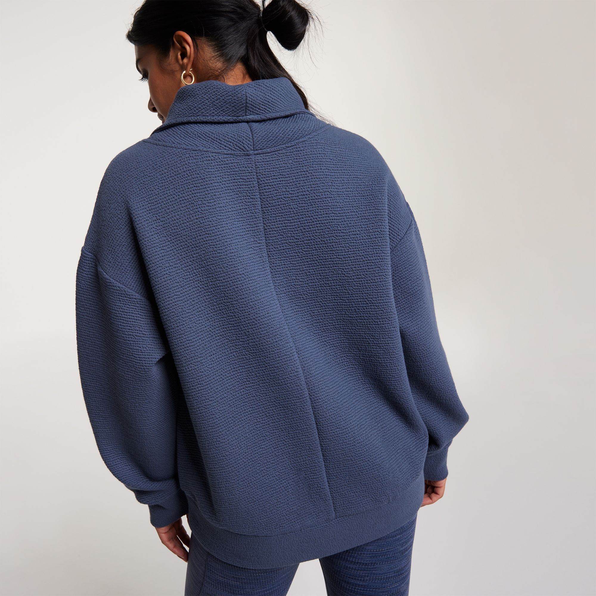 Calia 1/4 Zip Pullover Size S Navy Blue Long Sleeve Running