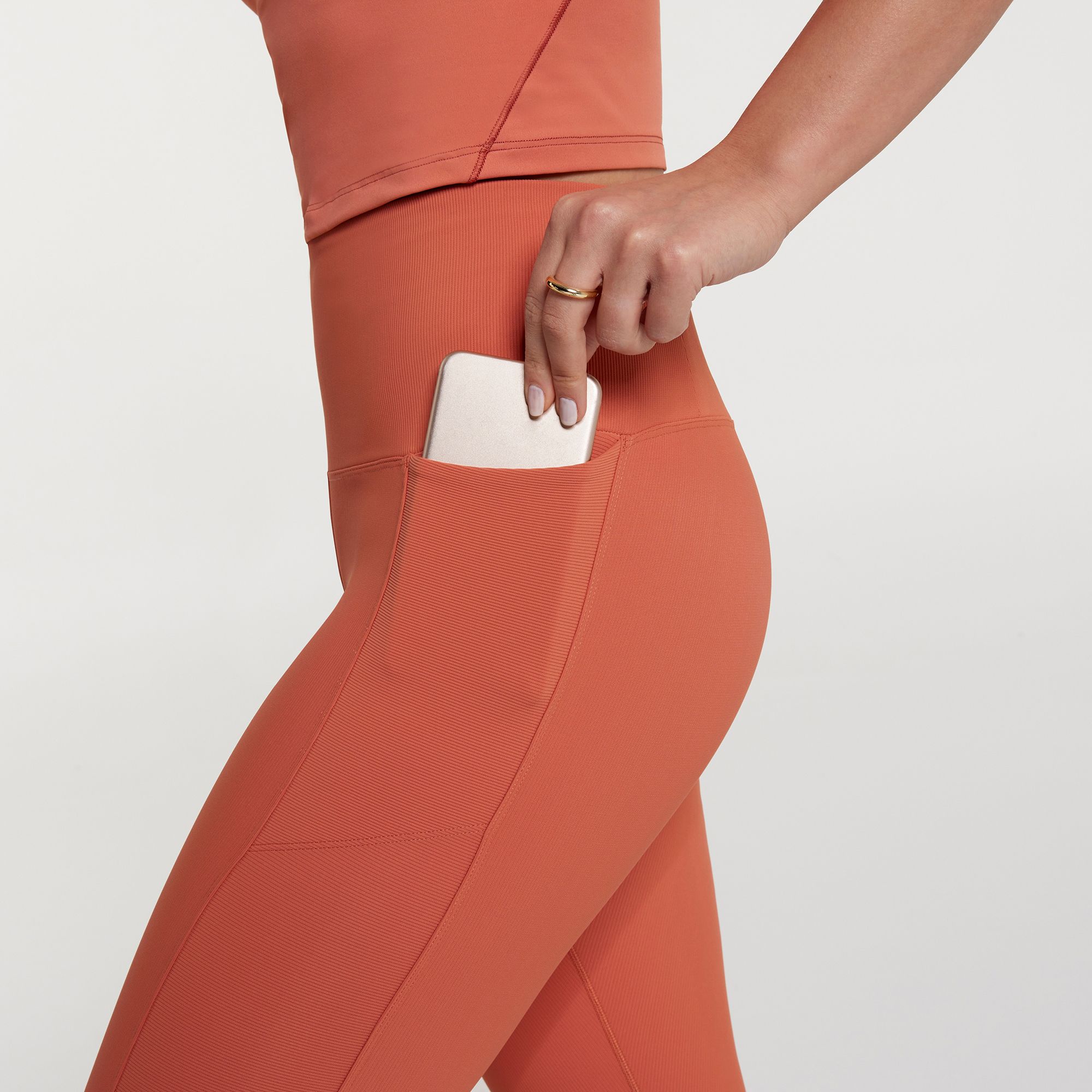 CALIA Women's Seamed Ribbed Essential 7/8 Legging product image