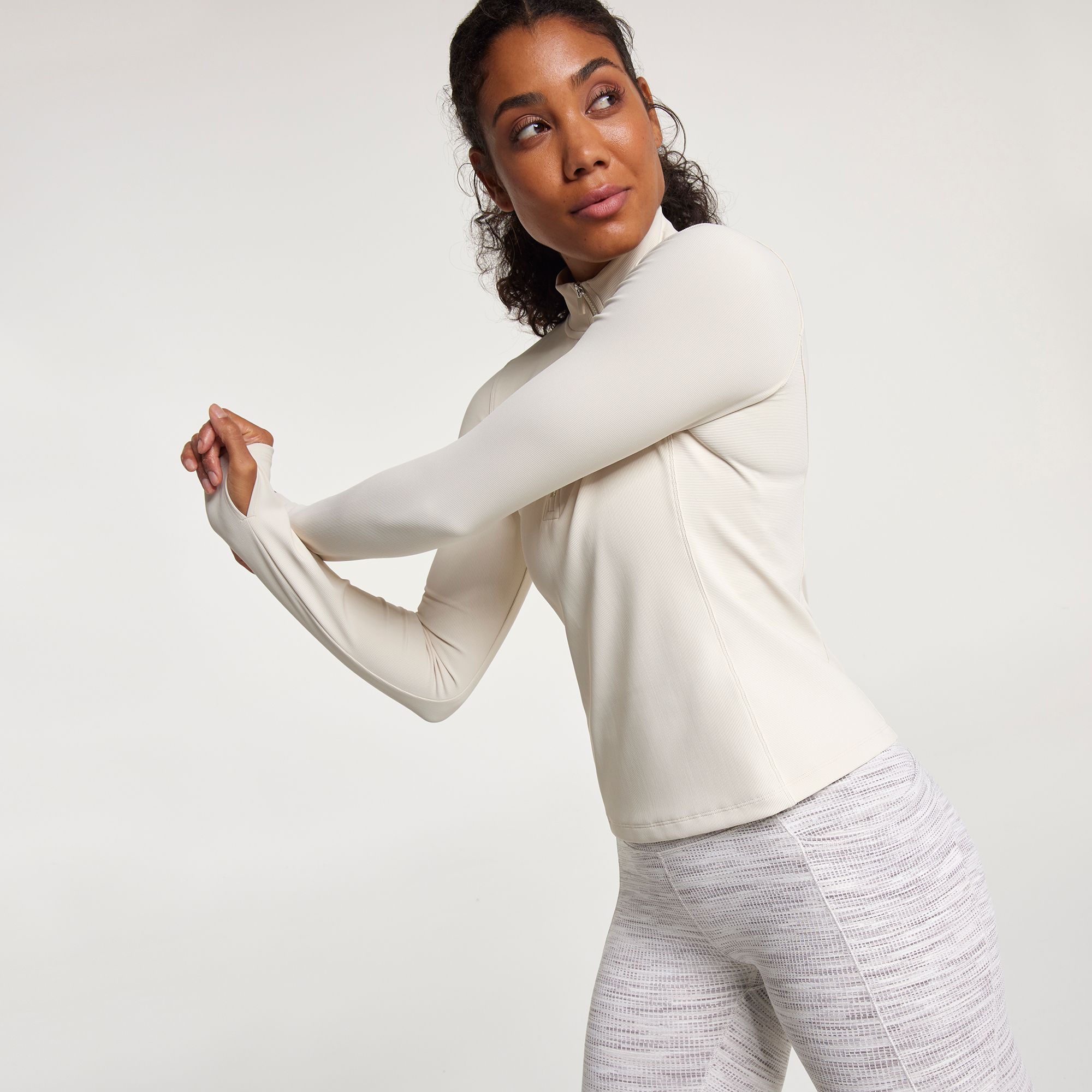 CALIA Women's Essential Rib 1/4 Zip Pullover product image