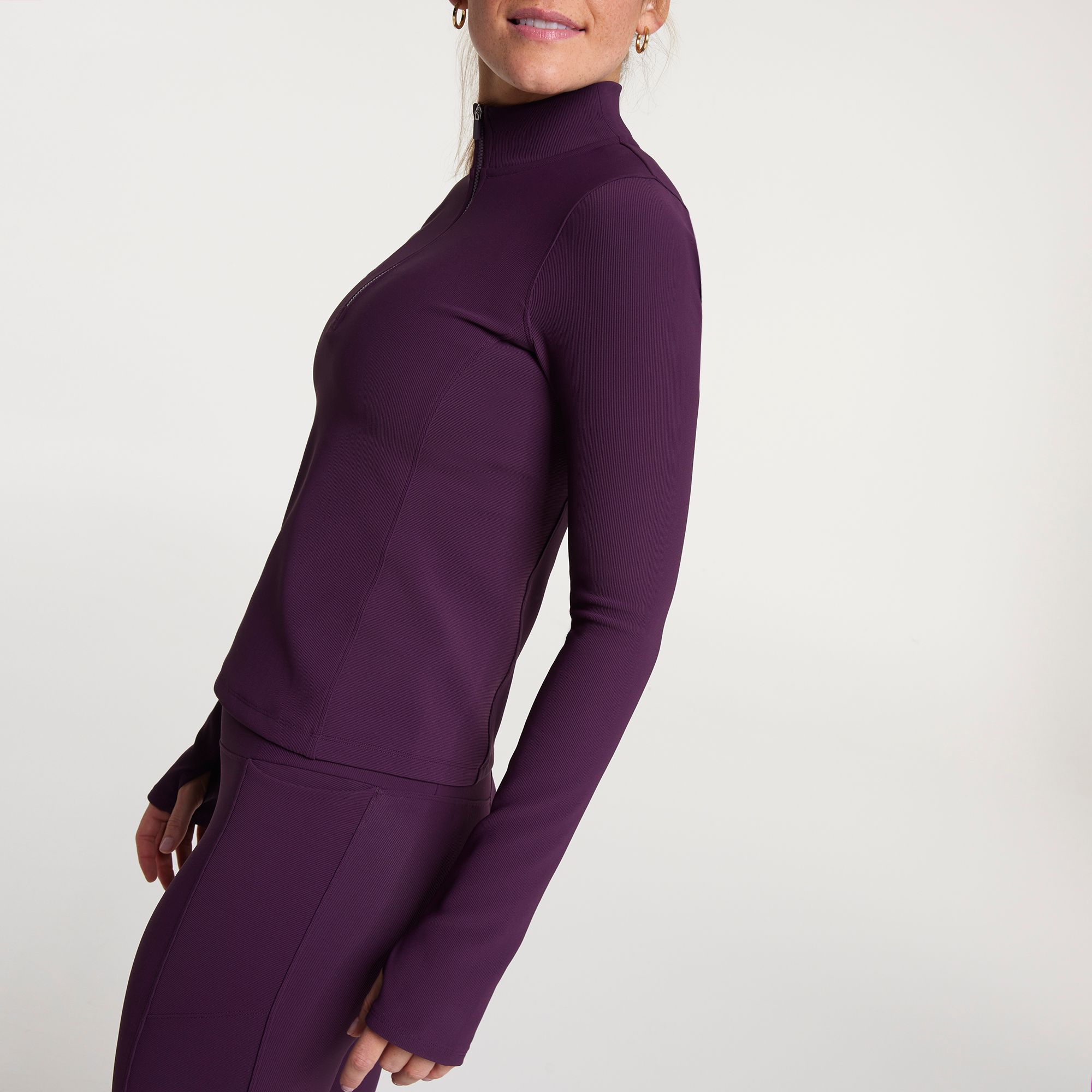 CALIA Women's Essential Rib 1/4 Zip Pullover product image