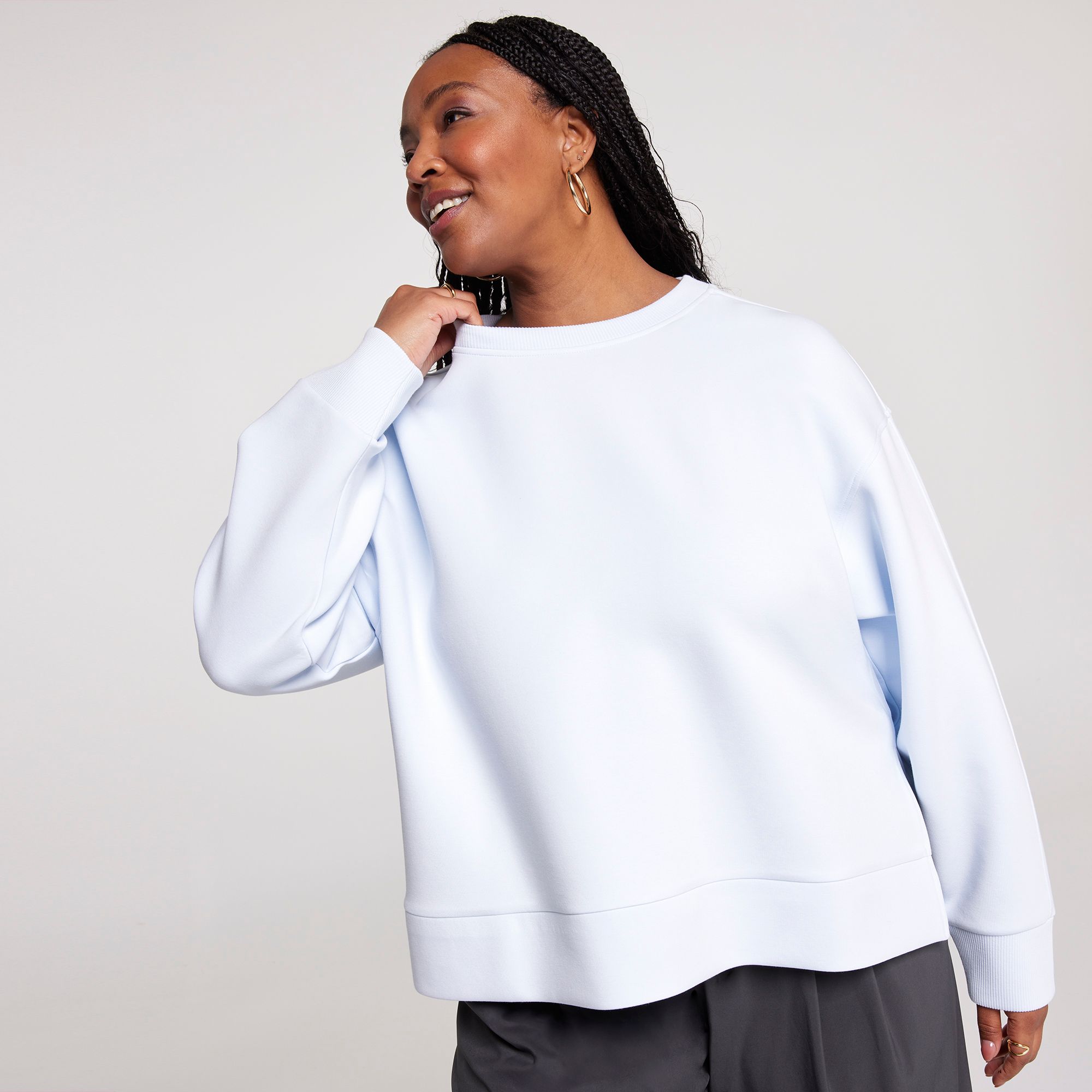 CALIA Women's Soft Scuba Crewneck Sweatshirt product image