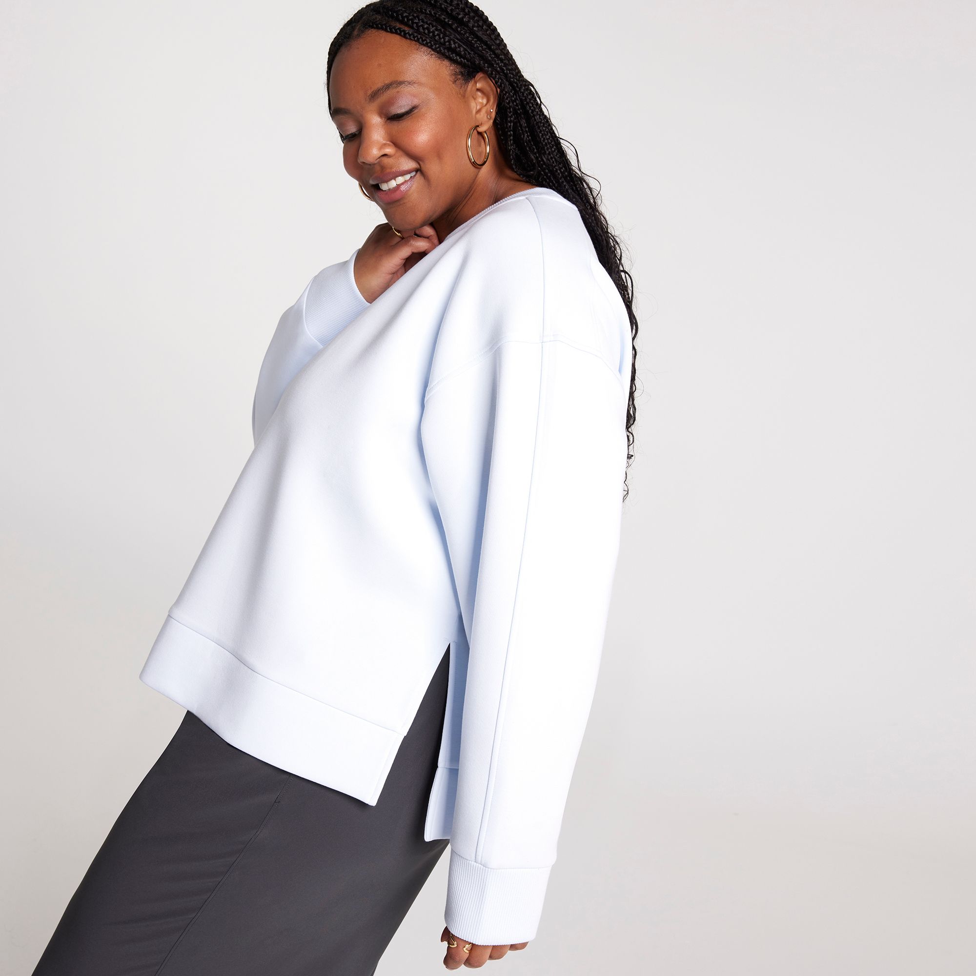 CALIA Women's Soft Scuba Crewneck Sweatshirt product image