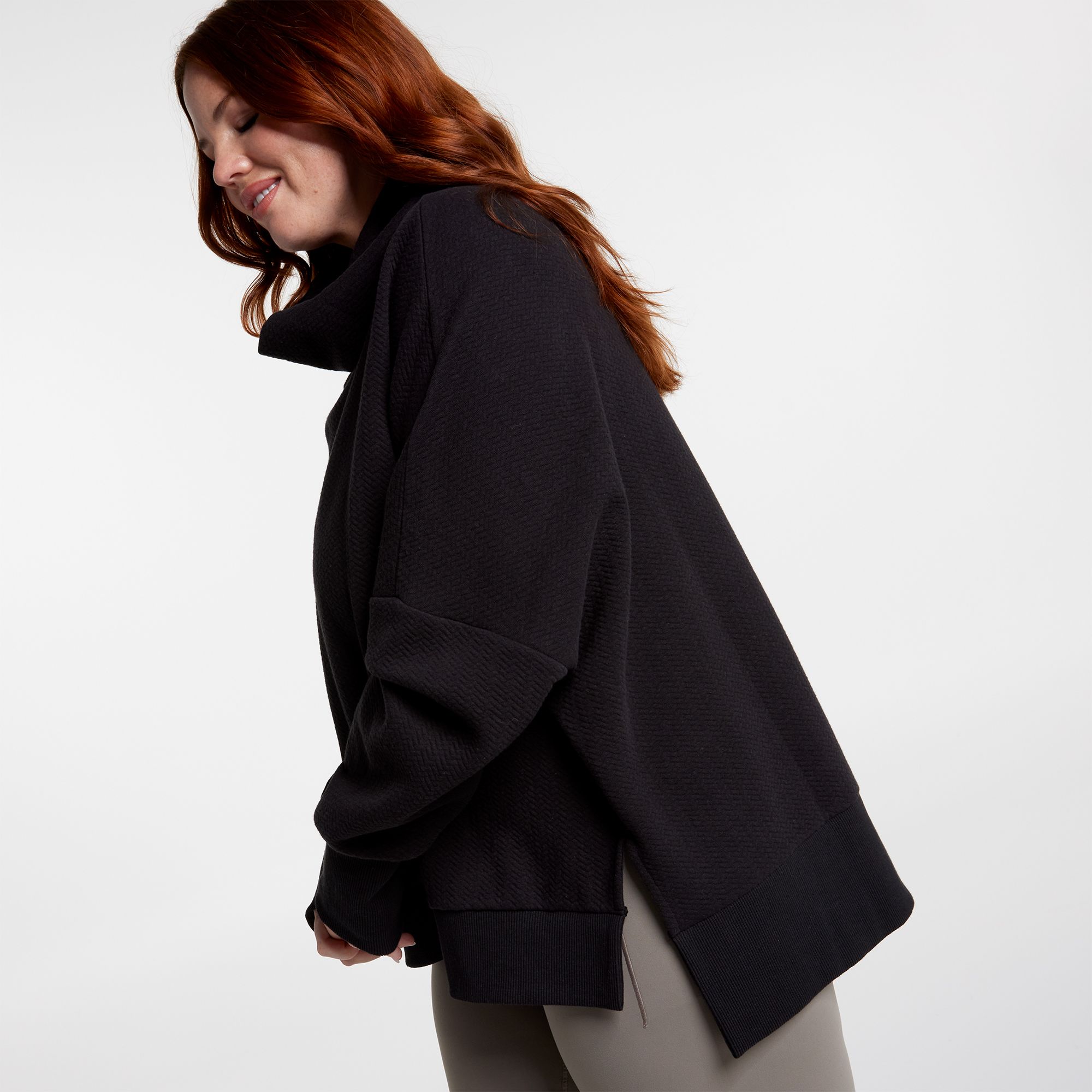 CALIA Women's Elevate Herringbone Funnel Neck product image