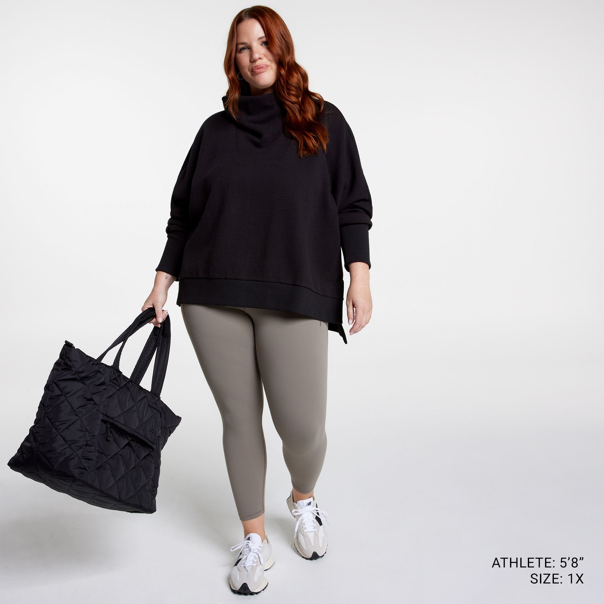 CALIA Women's Elevate Herringbone Funnel Neck product image