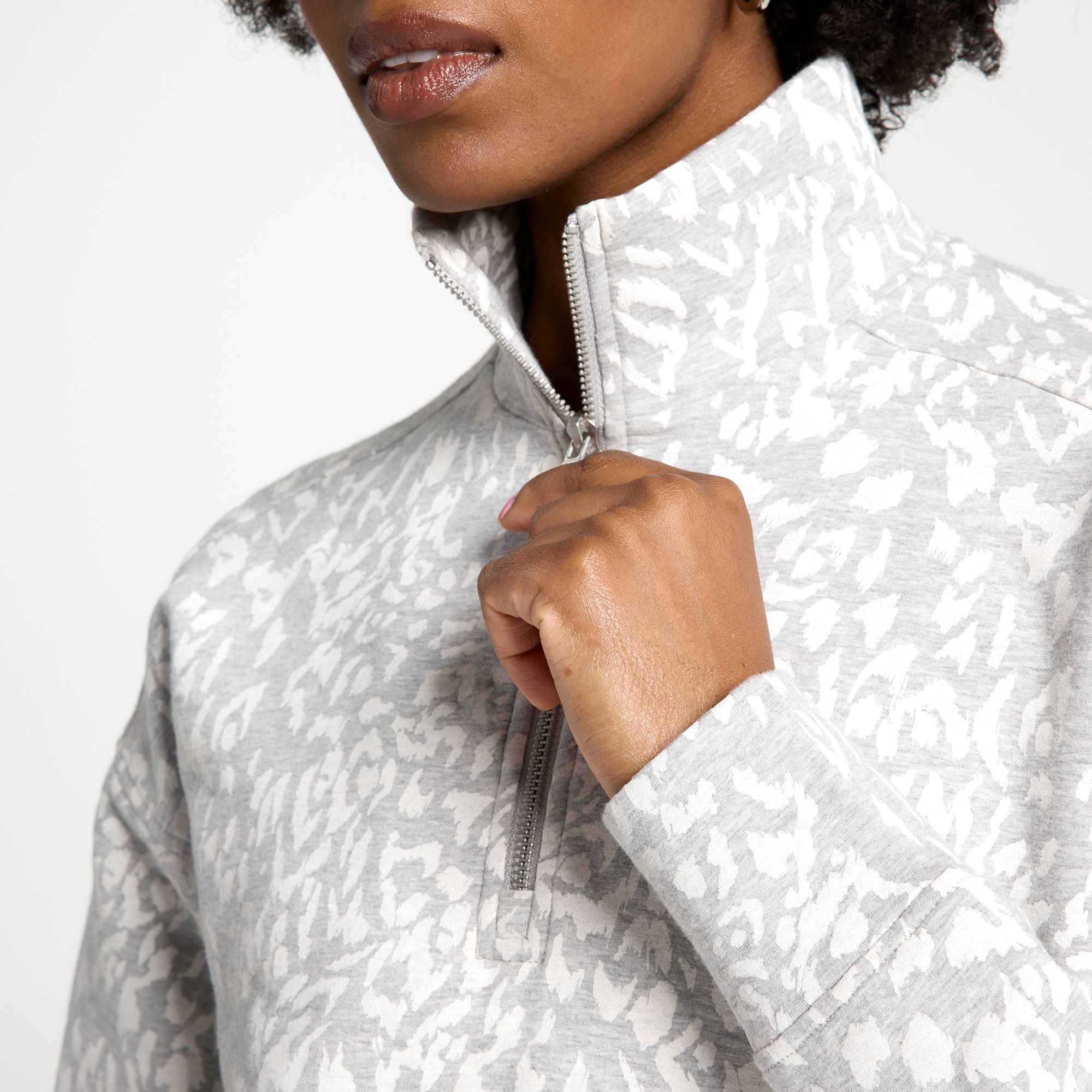 CALIA Women's Soft Scuba Mock Neck 1/4 Zip product image