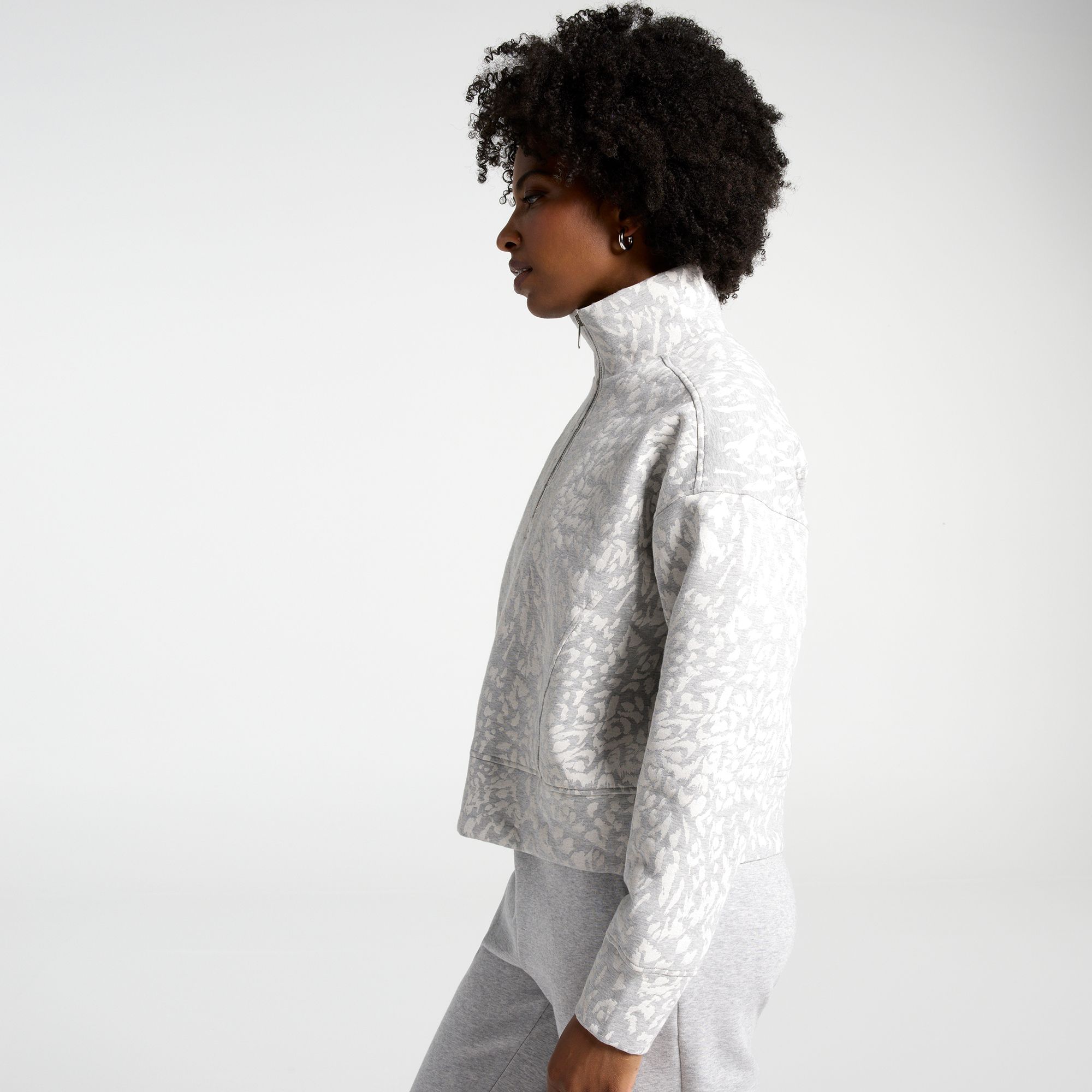 CALIA Women's Soft Scuba Mock Neck 1/4 Zip product image