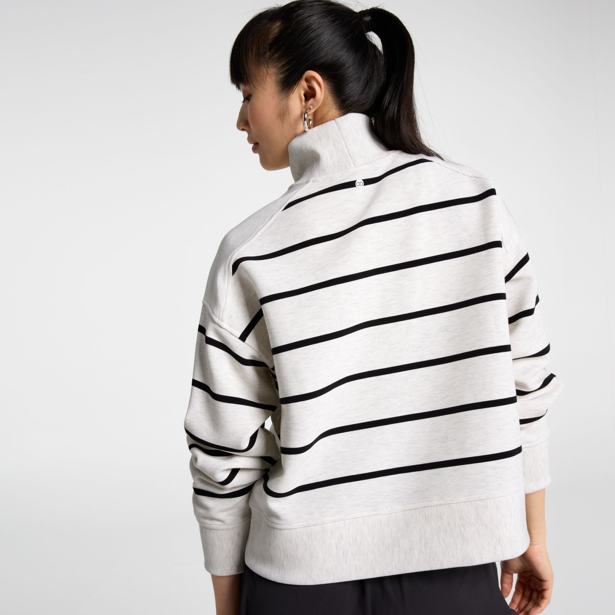 CALIA Women's Soft Scuba Mock Neck 1/4 Zip product image