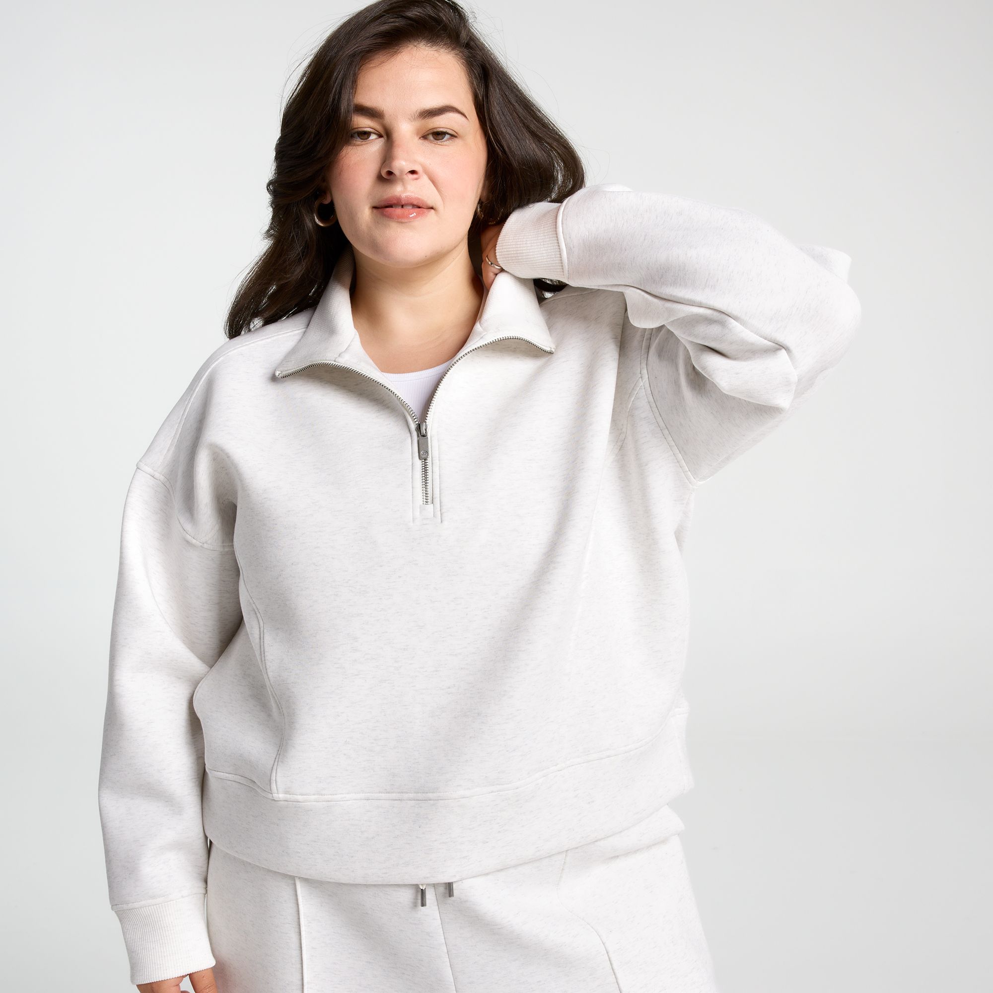 CALIA Women's Soft Scuba Mock Neck 1/4 Zip product image