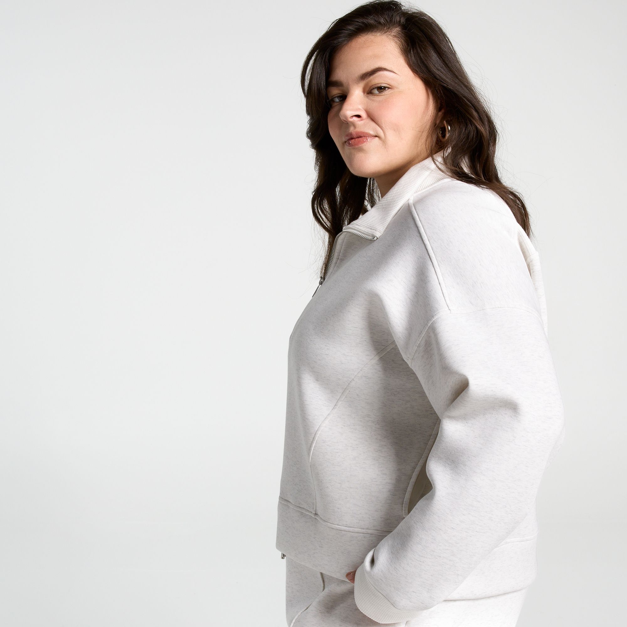 CALIA Women's Soft Scuba Mock Neck 1/4 Zip product image