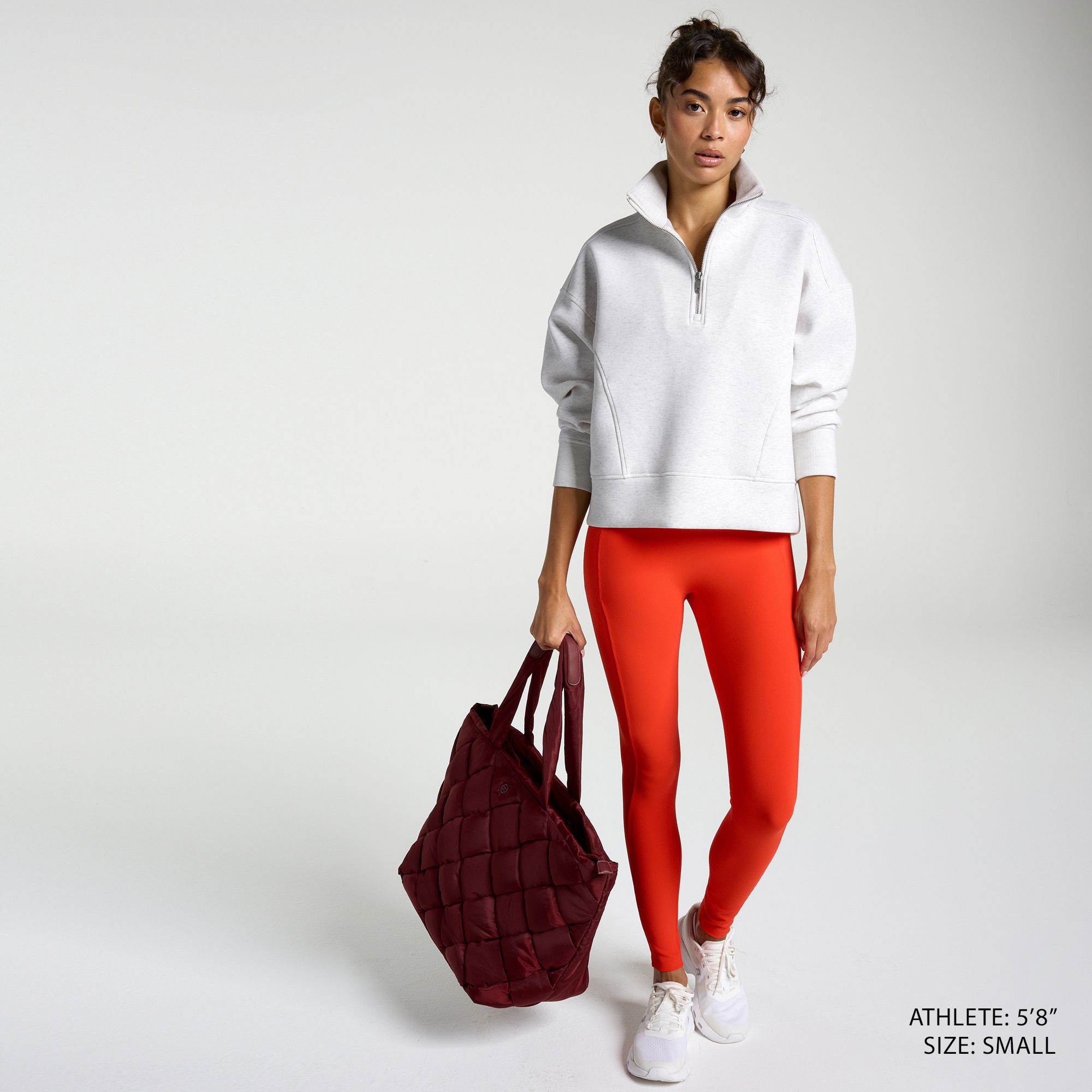 CALIA Women's Soft Scuba Mock Neck 1/4 Zip product image