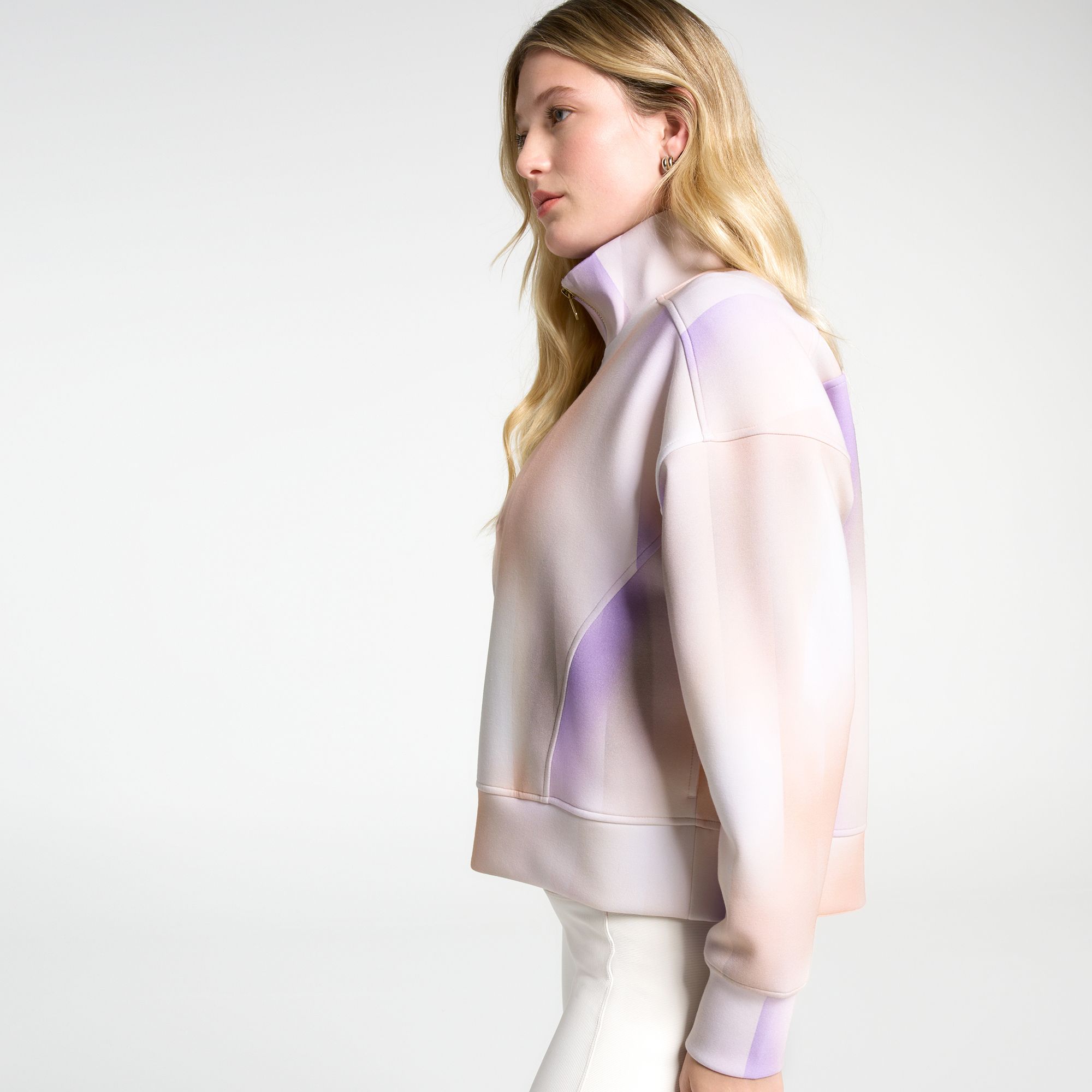 CALIA Women's Soft Scuba Mock Neck 1/4 Zip product image