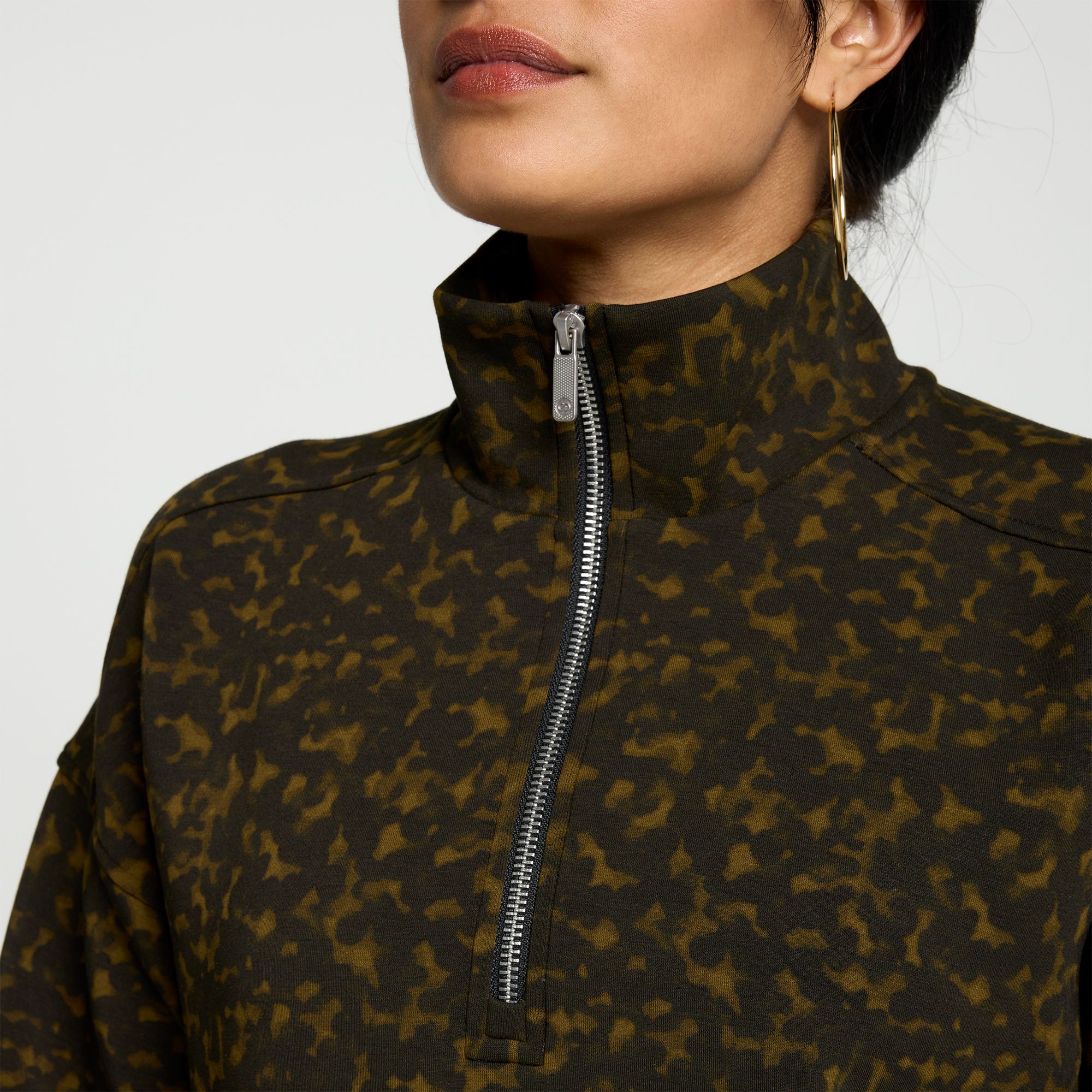 CALIA Women's Soft Scuba Mock Neck 1/4 Zip product image