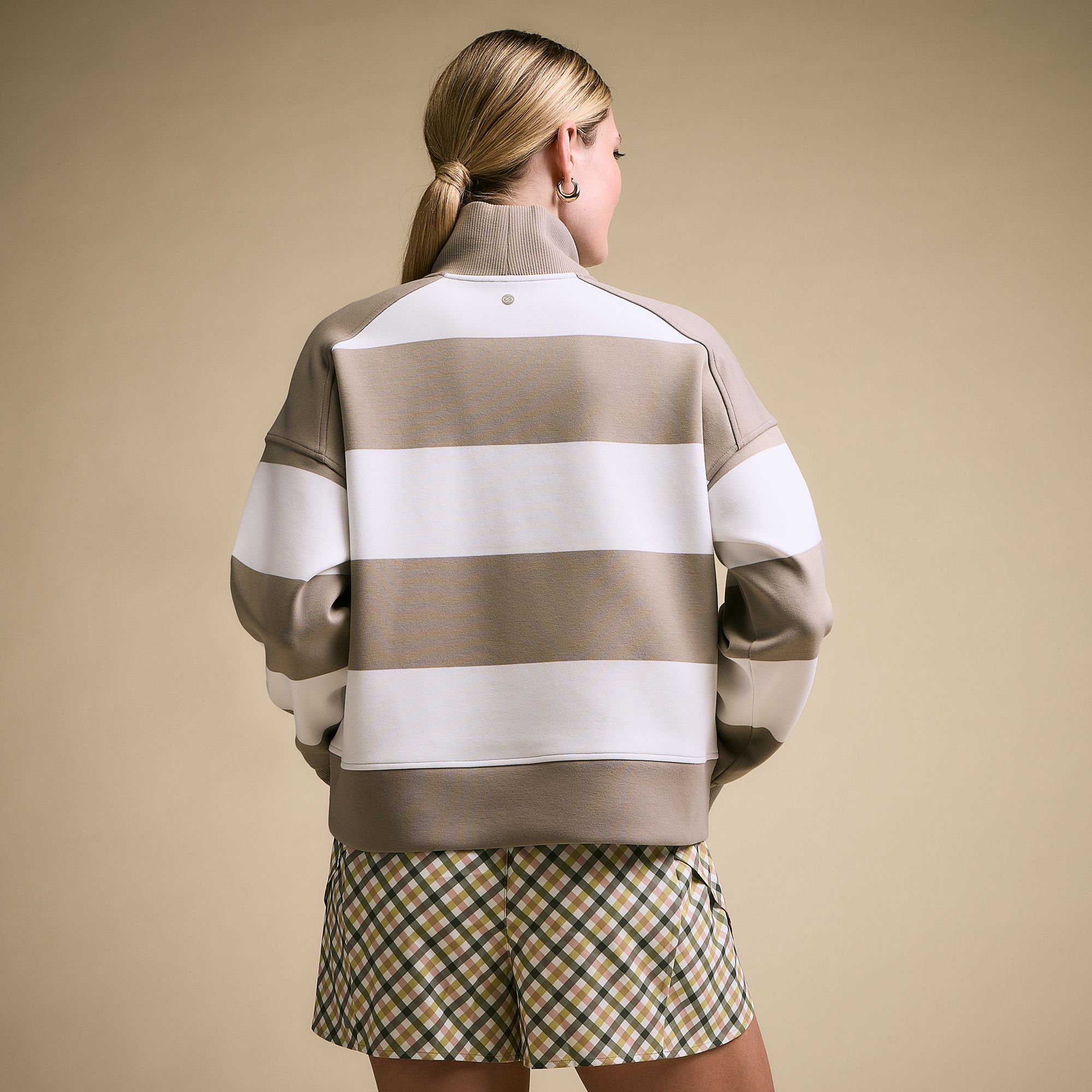 CALIA Women's Soft Scuba Mock Neck 1/4 Zip product image