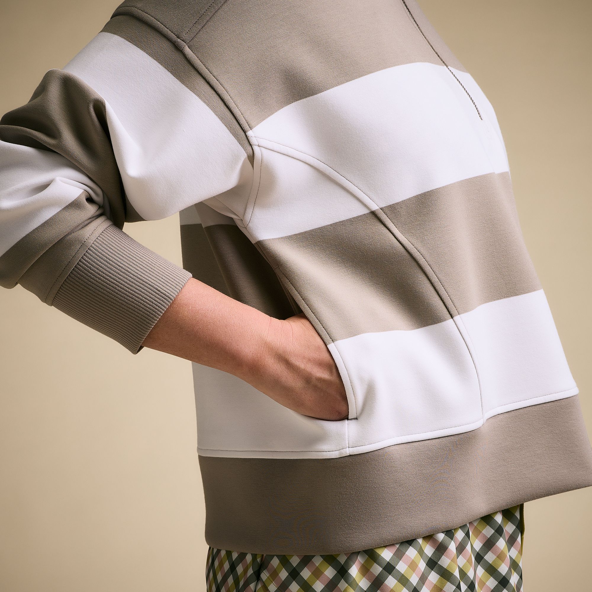 CALIA Women's Soft Scuba Mock Neck 1/4 Zip product image