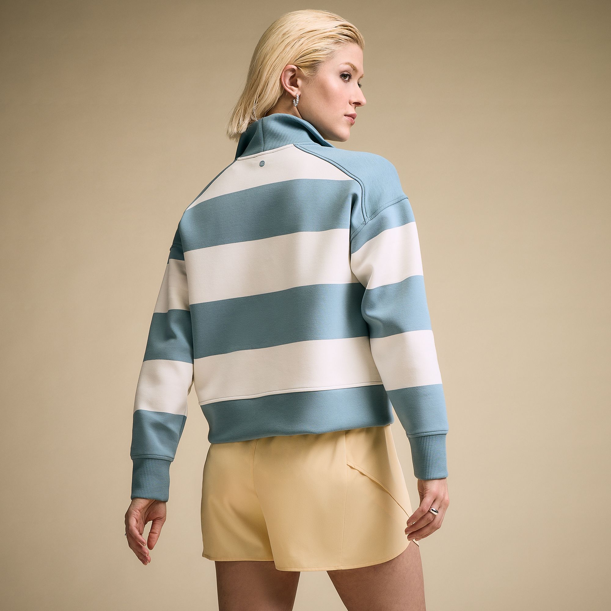 CALIA Women's Soft Scuba Mock Neck 1/4 Zip product image