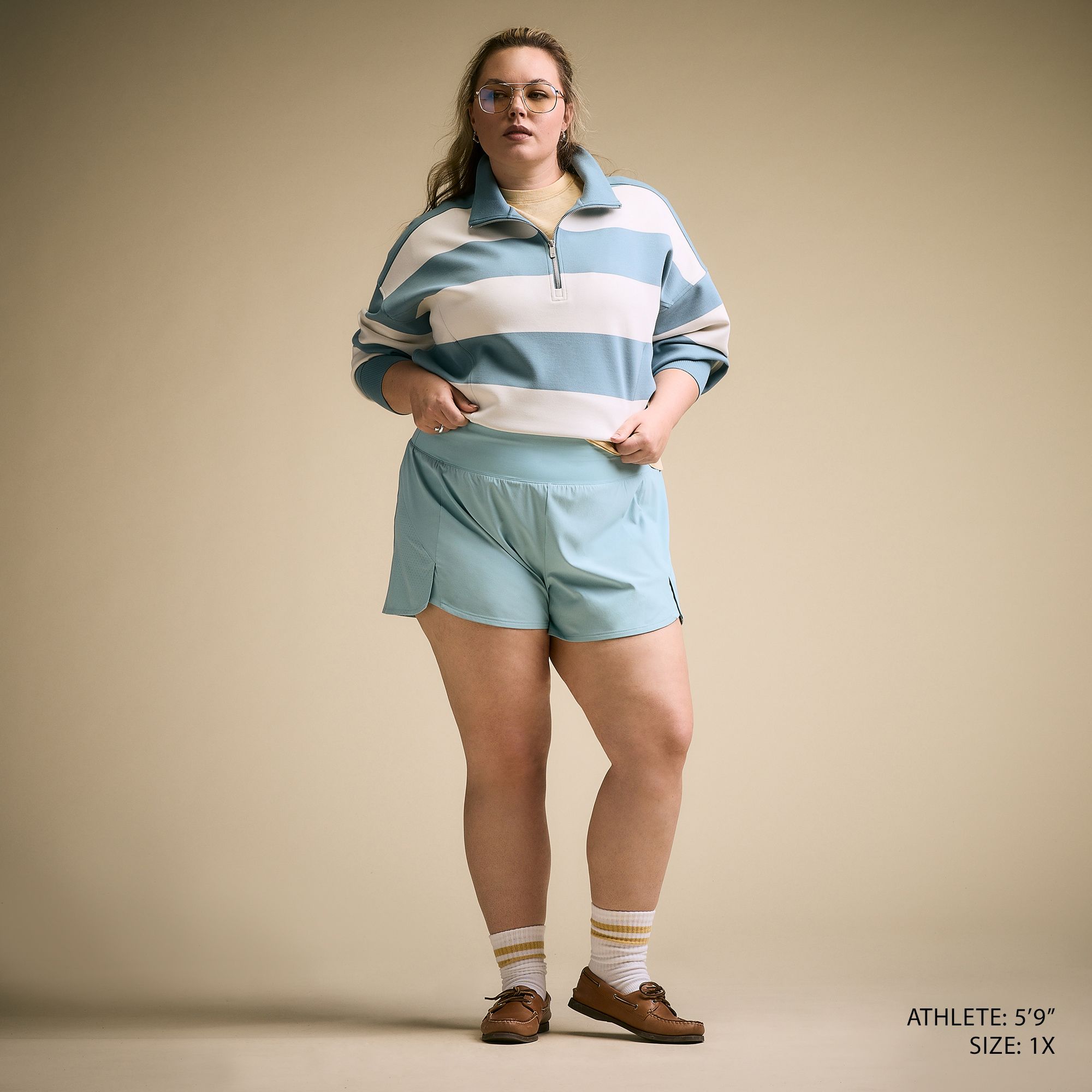 CALIA Women's Soft Scuba Mock Neck 1/4 Zip product image