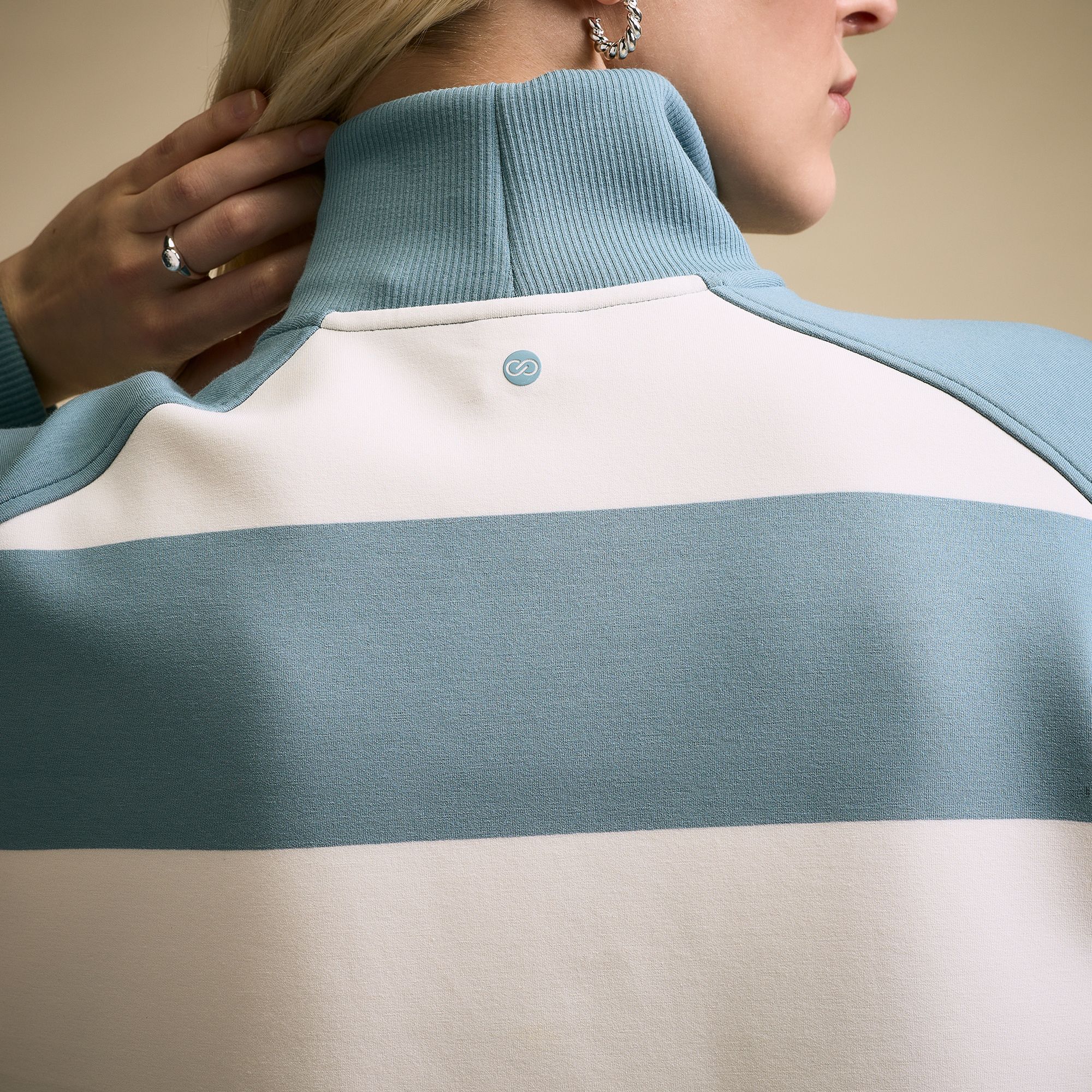 CALIA Women's Soft Scuba Mock Neck 1/4 Zip product image