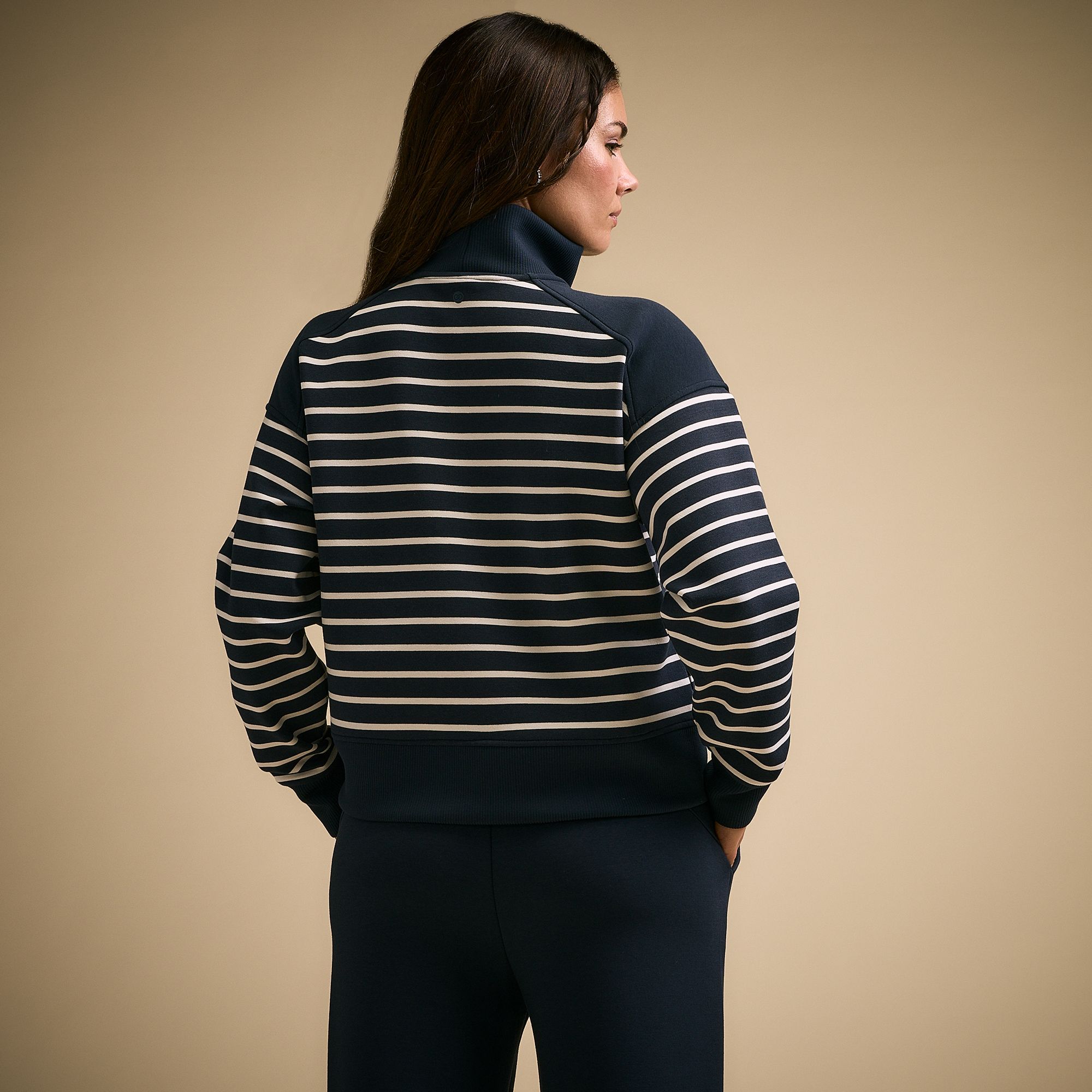 CALIA Women's Soft Scuba Mock Neck 1/4 Zip product image