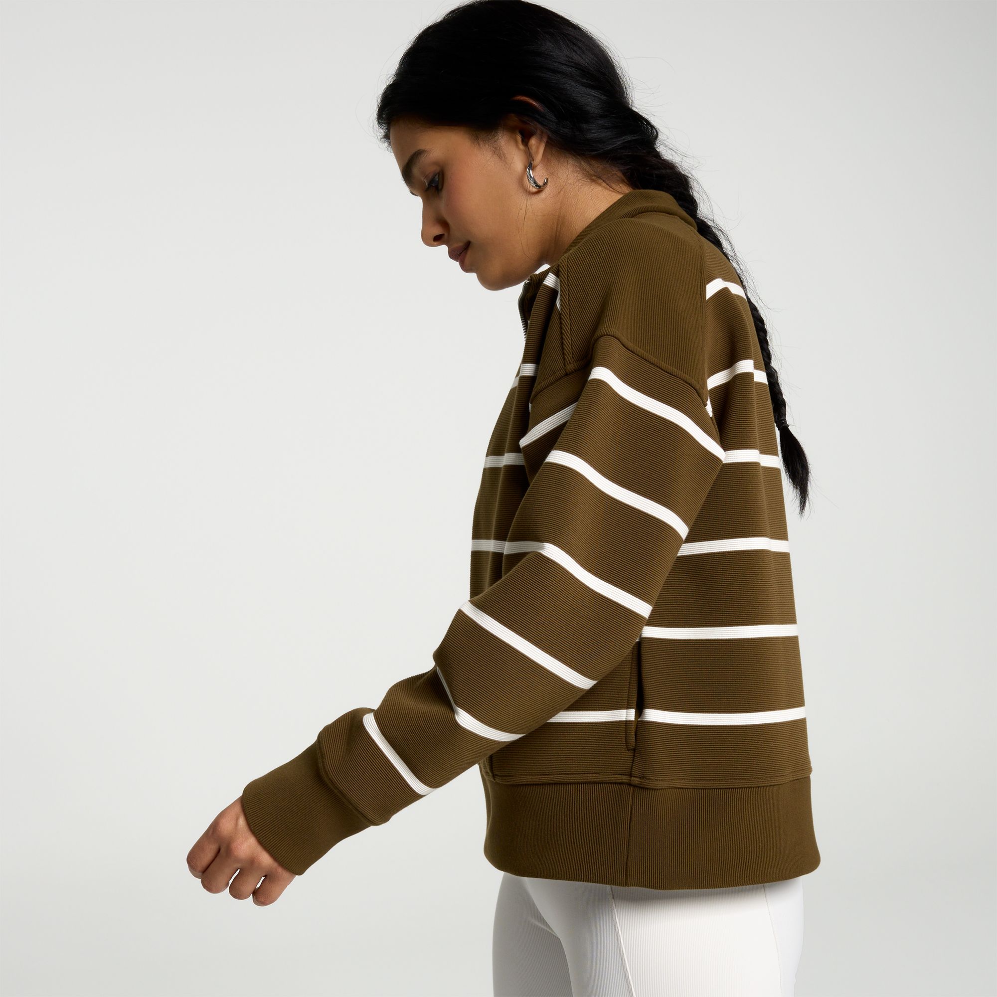 CALIA Women's Soft Scuba Mock Neck 1/4 Zip product image